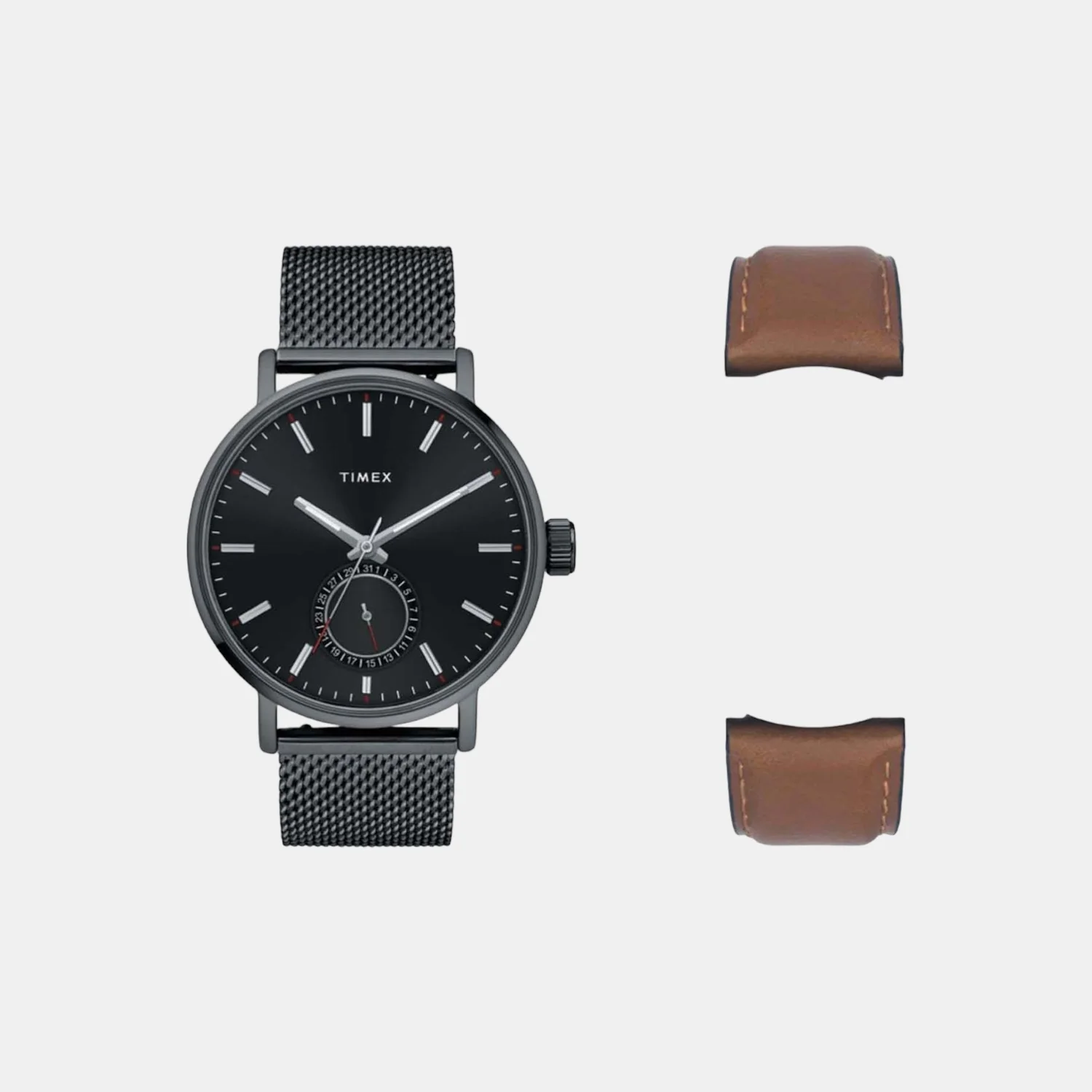 Fashion Men Quartz Black Dial Analog Stainless Steel Watch TWEG20004 - Image 2