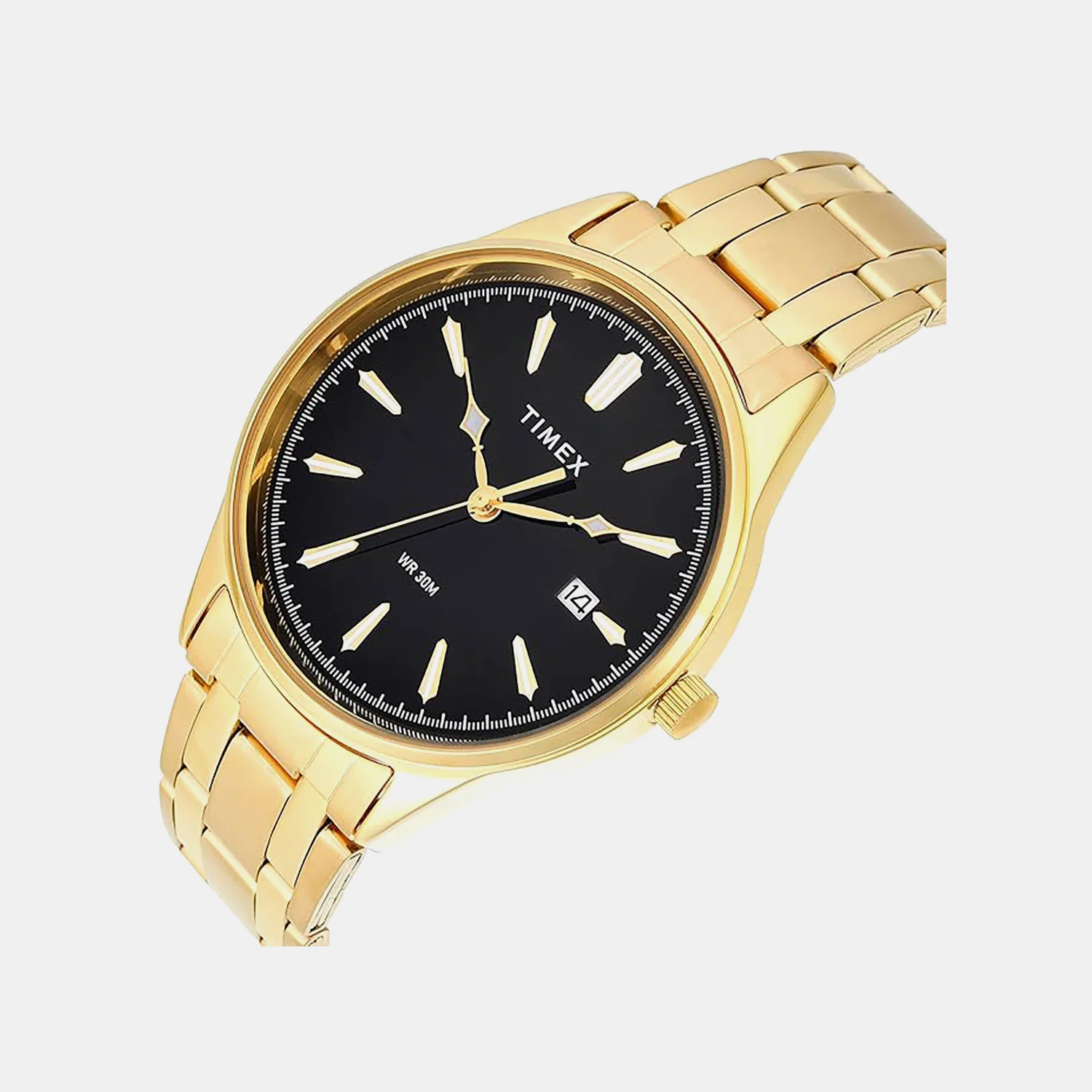 Fashion Men Quartz Black Dial Analog Stainless Steel Watch TWTG12602 - Image 2