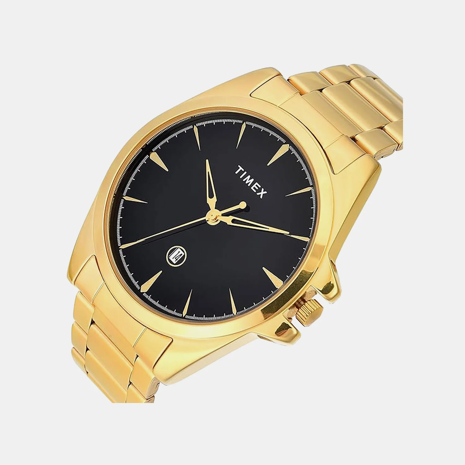 Fashion Men Quartz Black Dial Analog Stainless Steel Watch TWTG12702 - Image 2