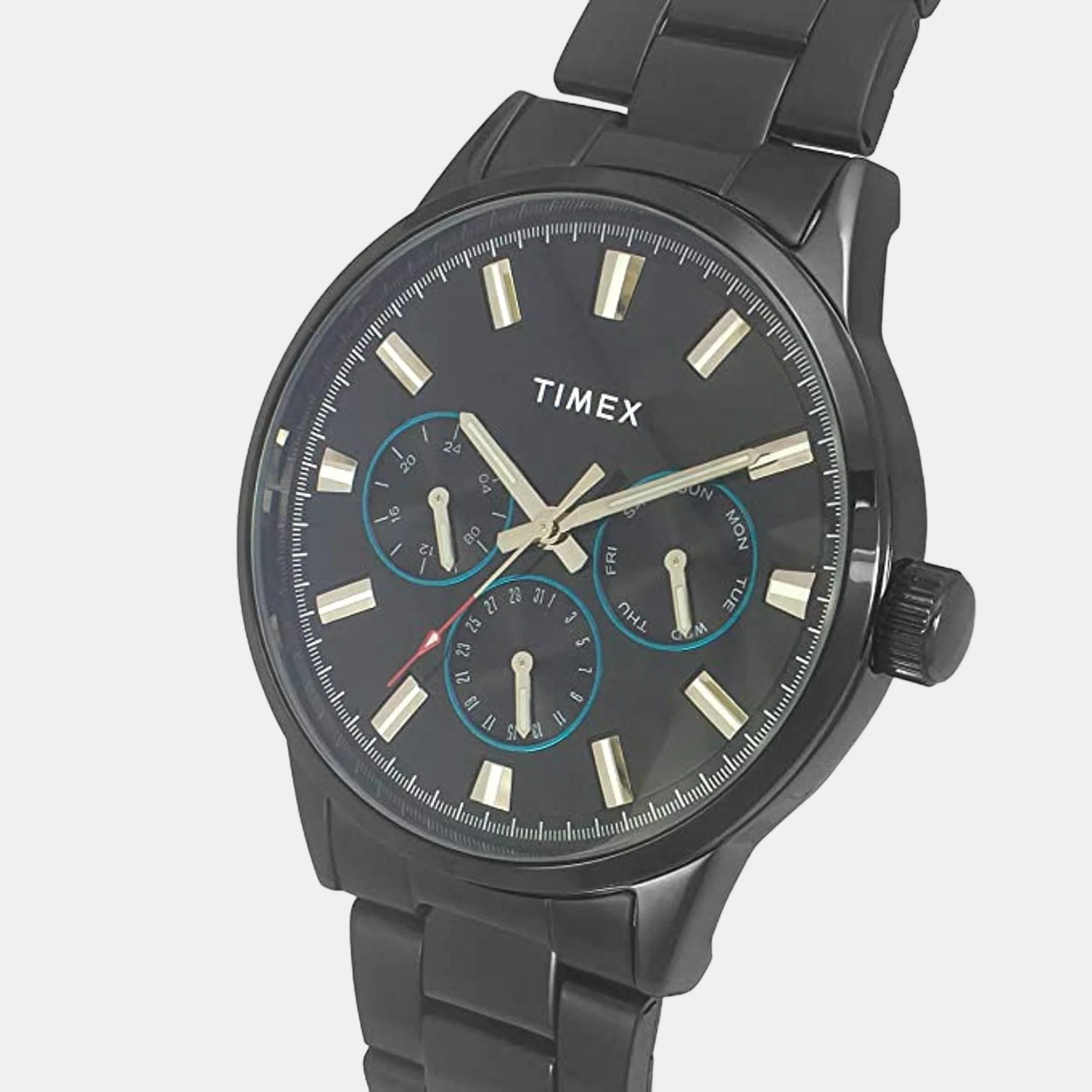 Fashion Men Quartz Black Dial Chronograph Stainless Steel Watch TWEG19911 - Image 5