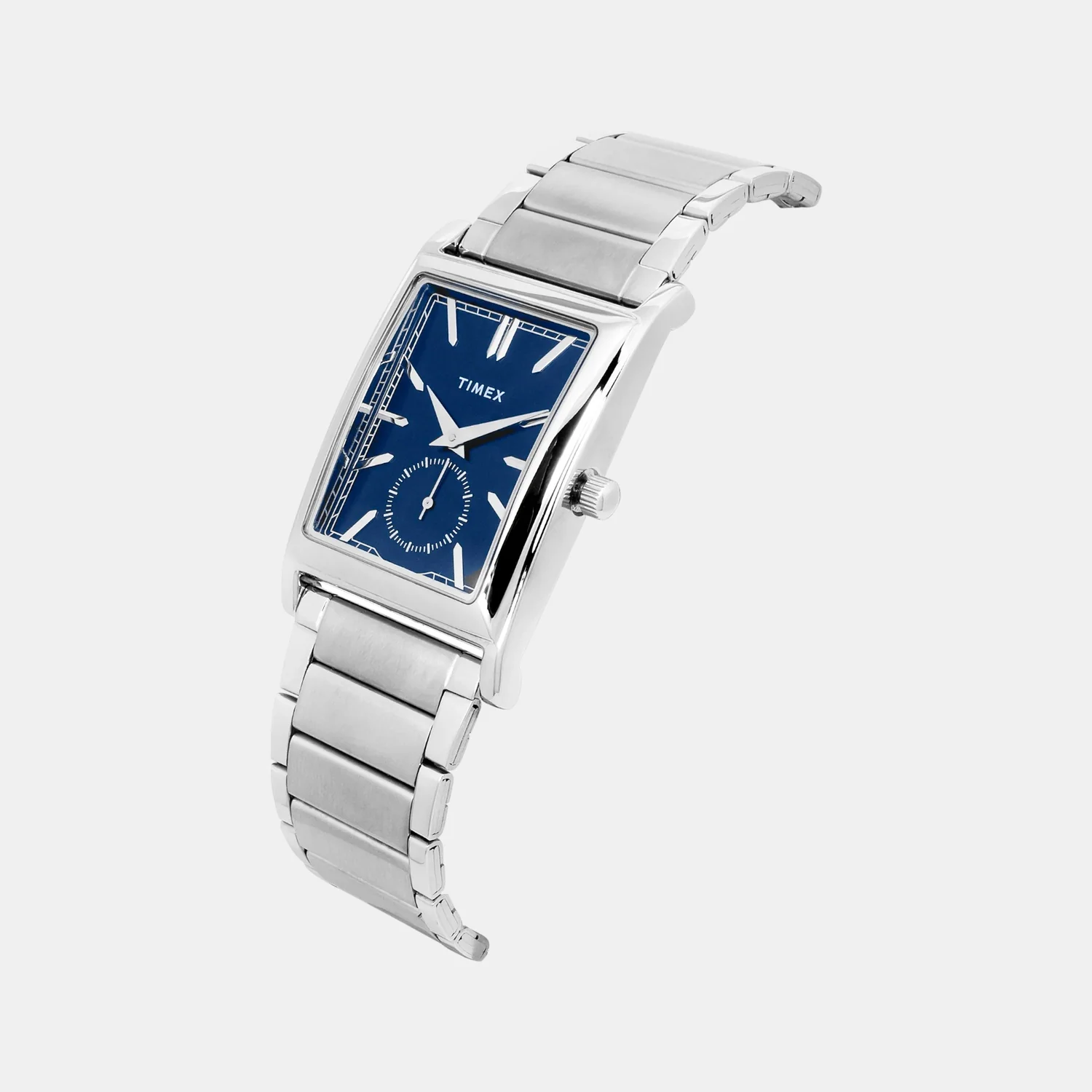 Fashion Men Quartz Blue Dial Analog Stainless Steel Watch TW000L523 - Image 2