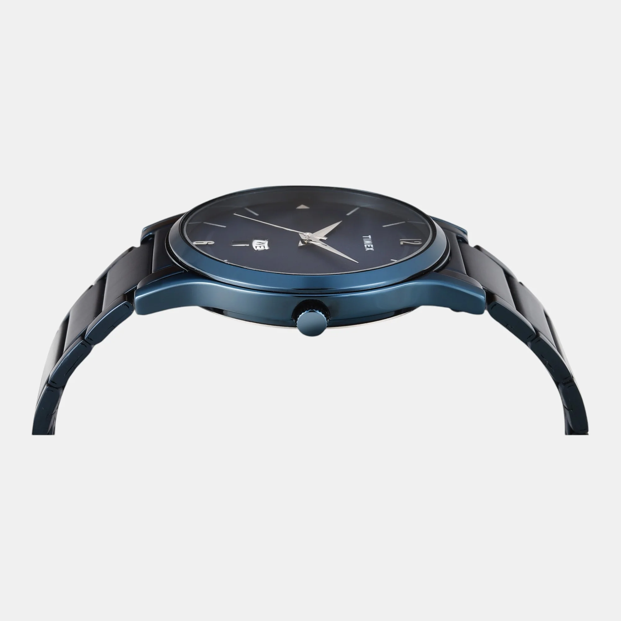 Fashion Men Quartz Blue Dial Analog Stainless Steel Watch TW000R460 - Image 3
