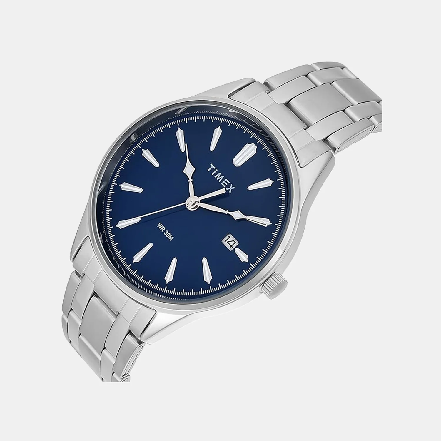 Fashion Men Quartz Blue Dial Analog Stainless Steel Watch TWTG12601 - Image 2
