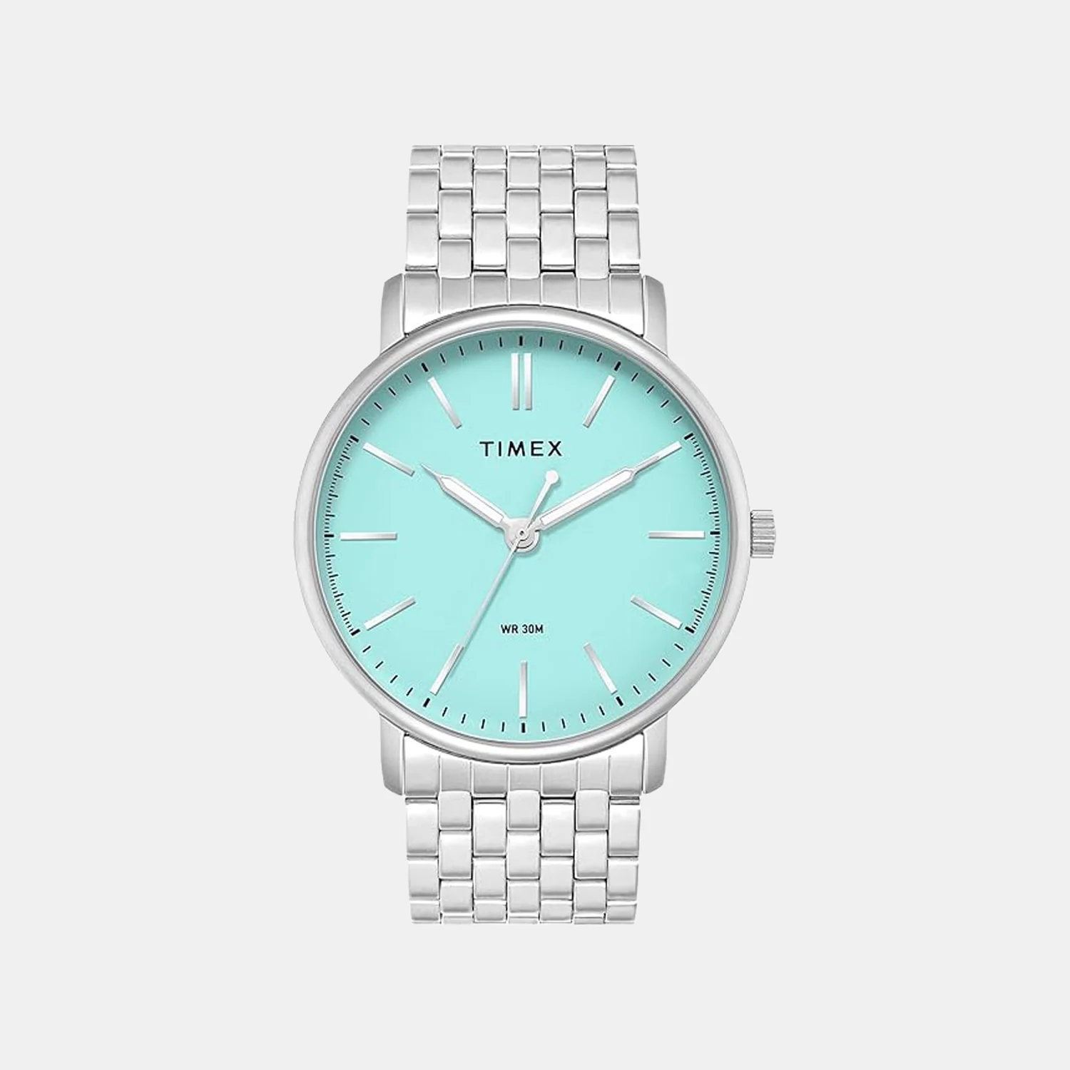 Fashion Men Quartz Blue Dial Analog Stainless Steel Watch TWTG12800