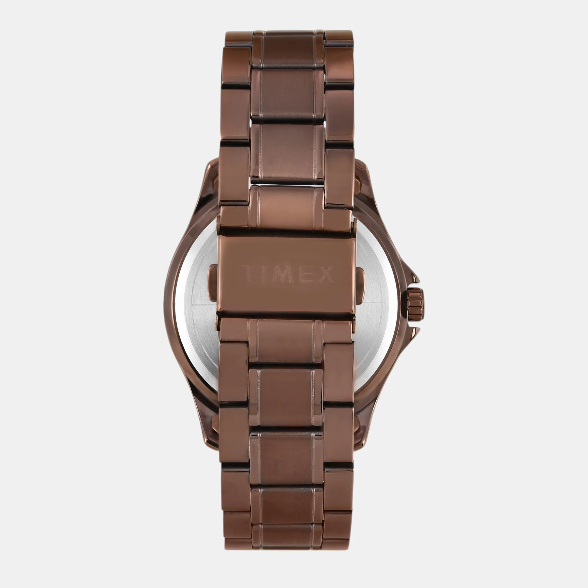 Fashion Men Quartz Brown Dial Analog Stainless Steel Watch TW000X136 - Image 5