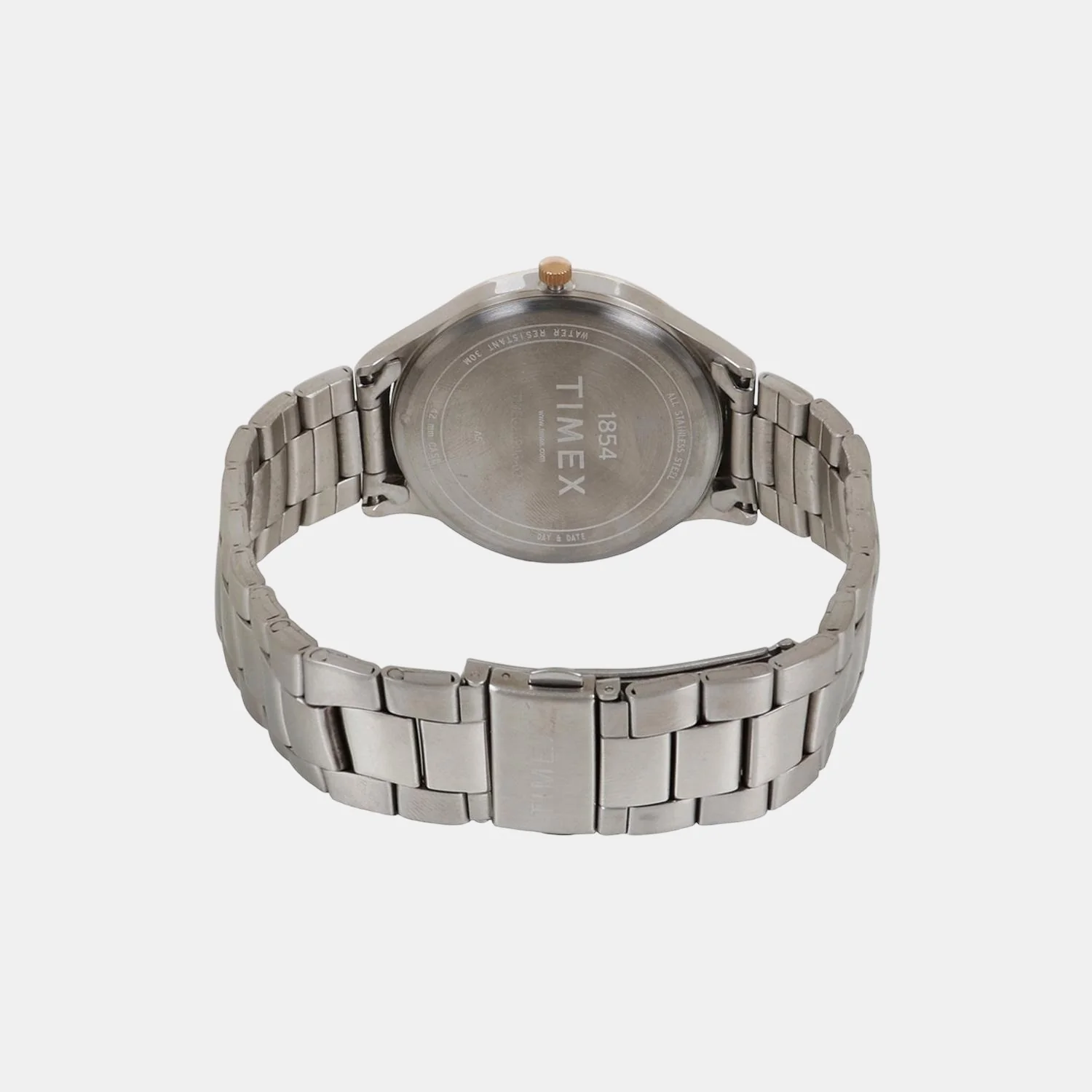 Fashion Men Quartz Brown Dial Analog Stainless Steel Watch TWEG16906 - Image 2