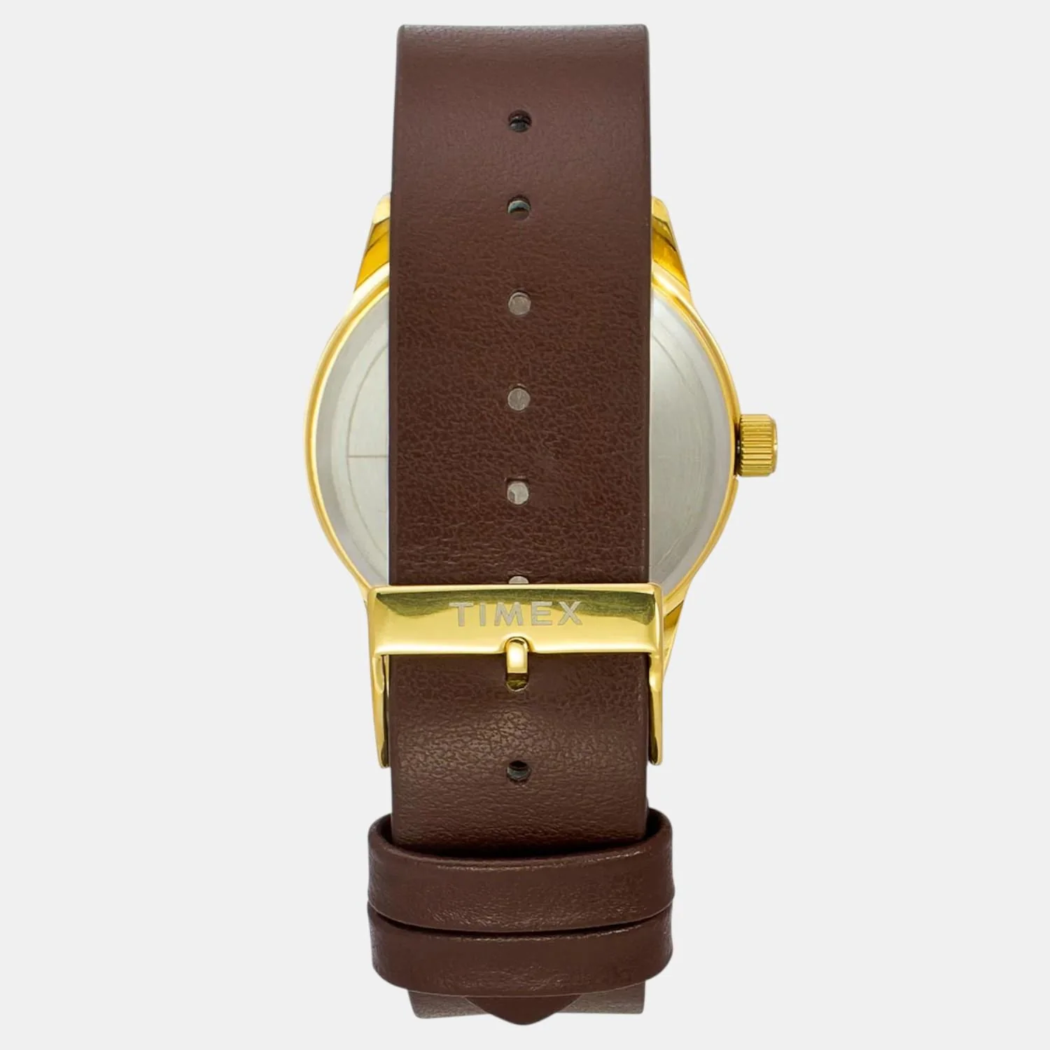 Fashion Men Quartz Champagne Dial Analog Leather Watch TWEG25502 - Image 5