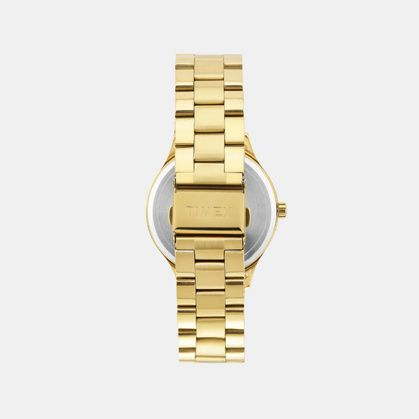 Fashion Men Quartz Champagne Dial Analog Stainless Steel Watch TWEG18442 - Image 5
