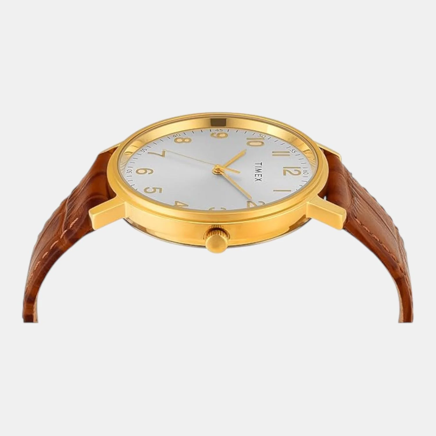 Fashion Men Quartz Silver Dial Analog Leather Watch TW0TG8026 - Image 4