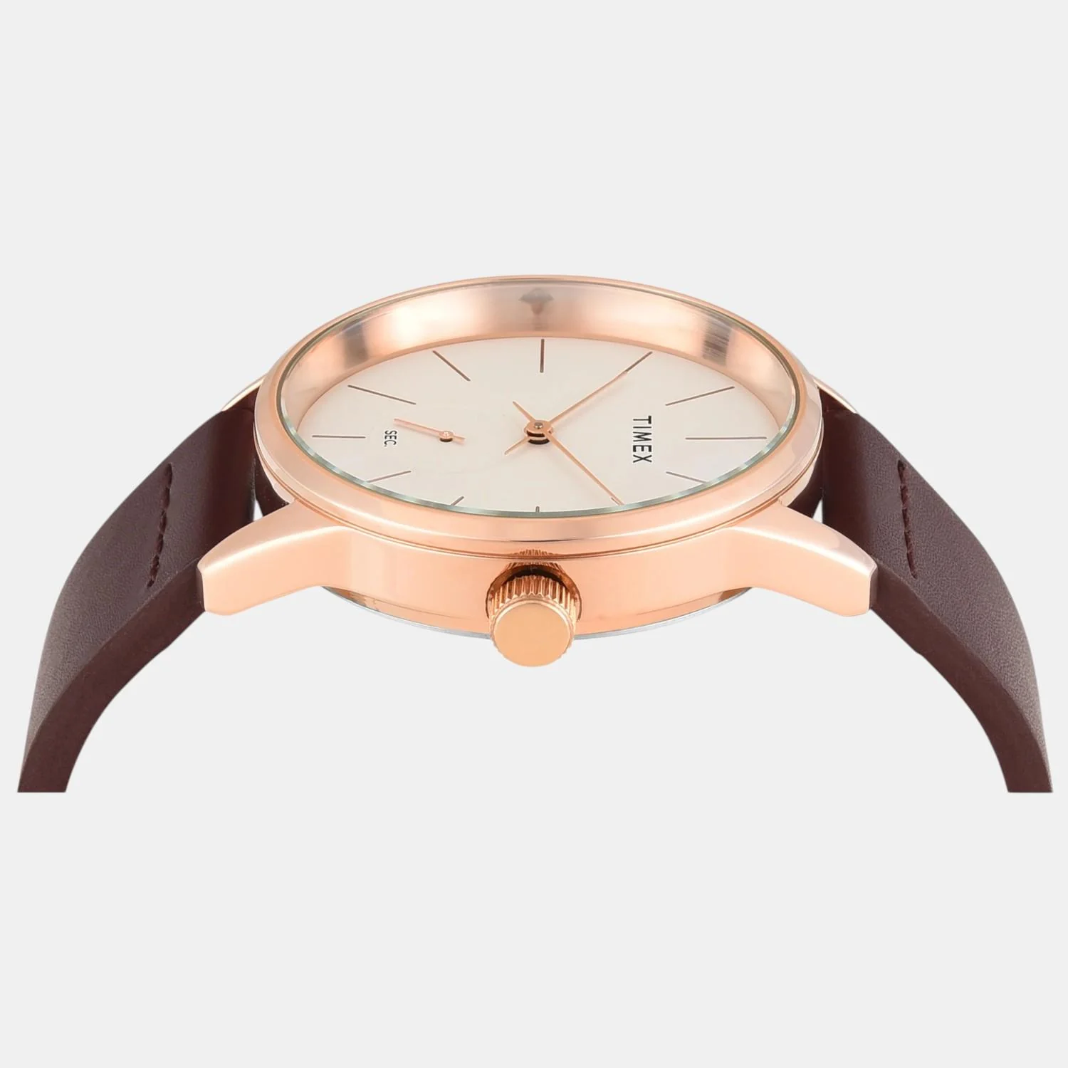 Fashion Men Quartz Silver Dial Analog Leather Watch TWEG25505 - Image 3