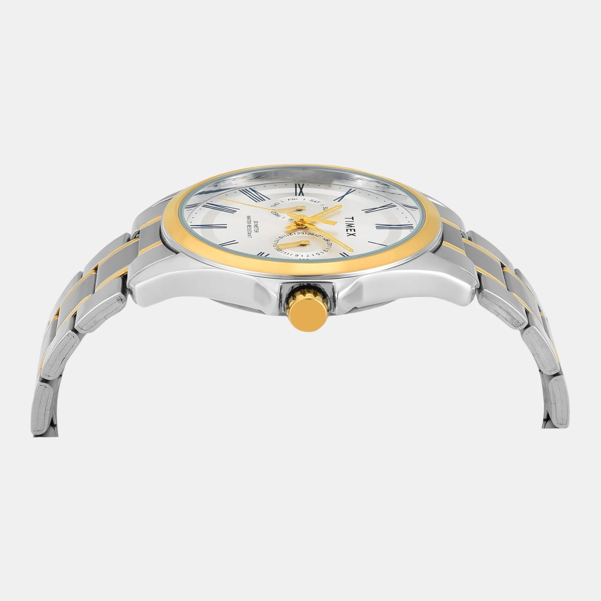 Fashion Men Quartz Silver Dial Analog Stainless Steel Watch TW000X134 - Image 4