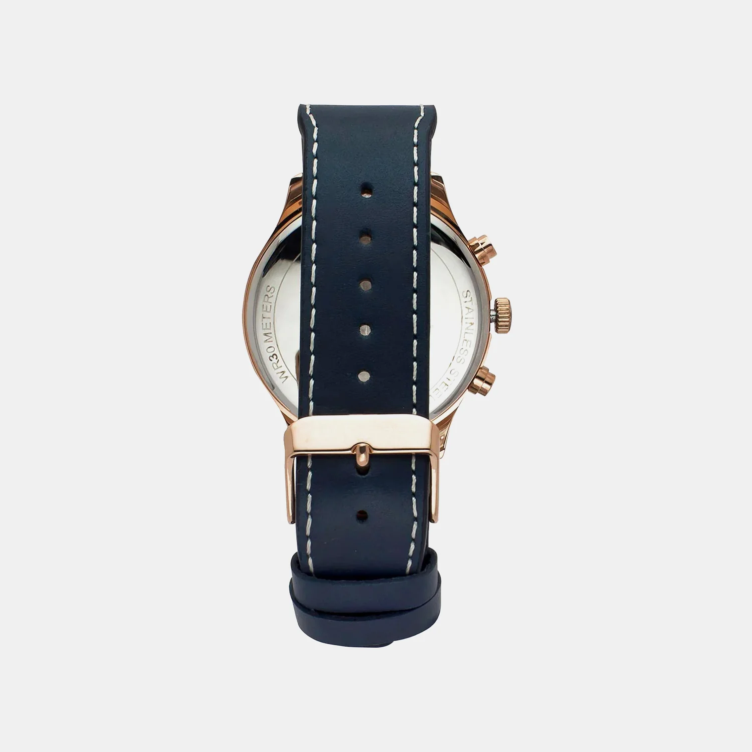 Fashion Men Quartz Silver Dial Multi-Function Leather Watch TWEG23902 - Image 4
