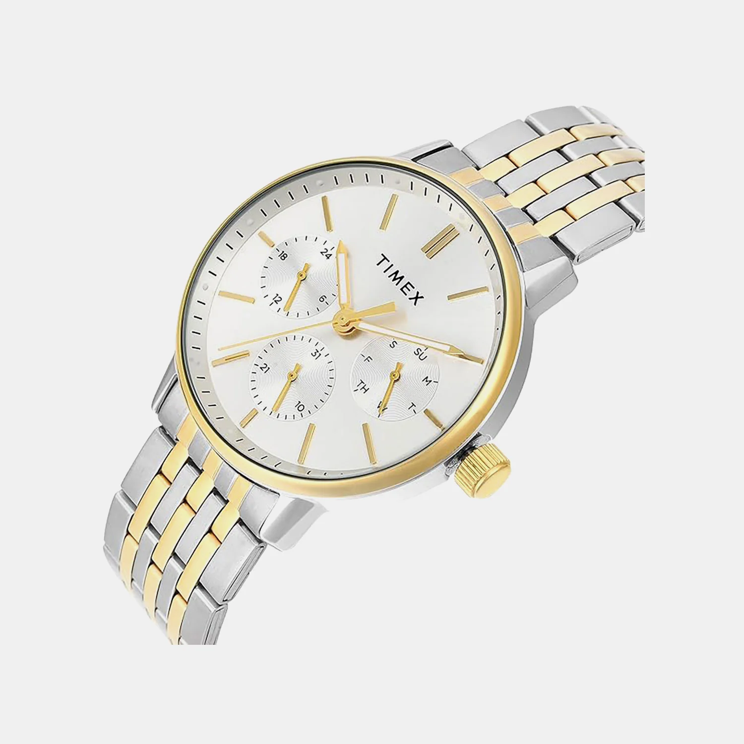 Fashion Men Quartz Silver Dial Multi-Function Stainless Steel Watch TWEG25408 - Image 2