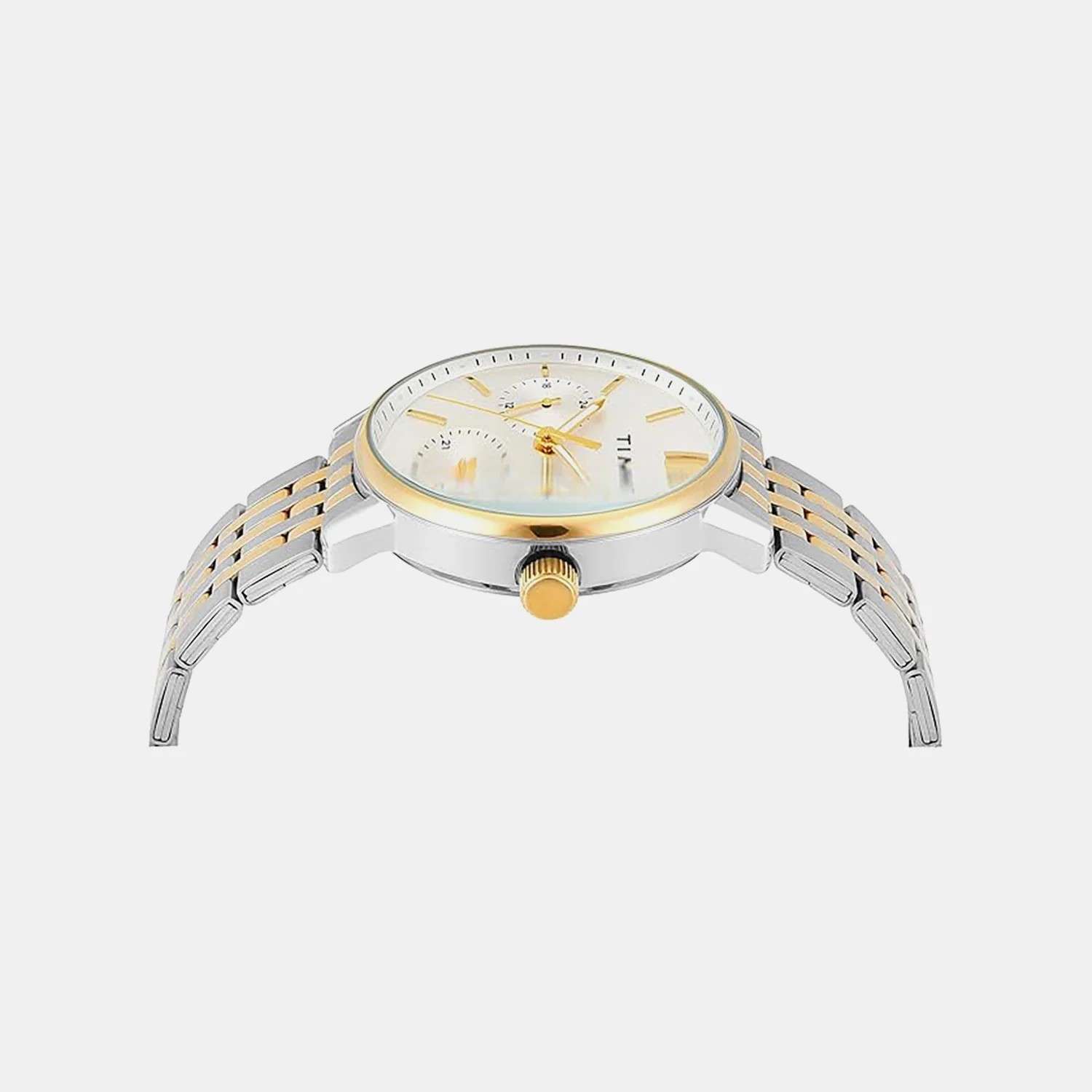 Fashion Men Quartz Silver Dial Multi-Function Stainless Steel Watch TWEG25408 - Image 3