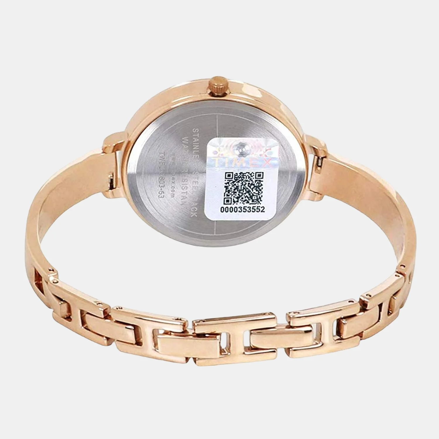 Fashion Women Quartz Beige Dial Analog Stainless Steel Watch TWEL12804 - Image 3