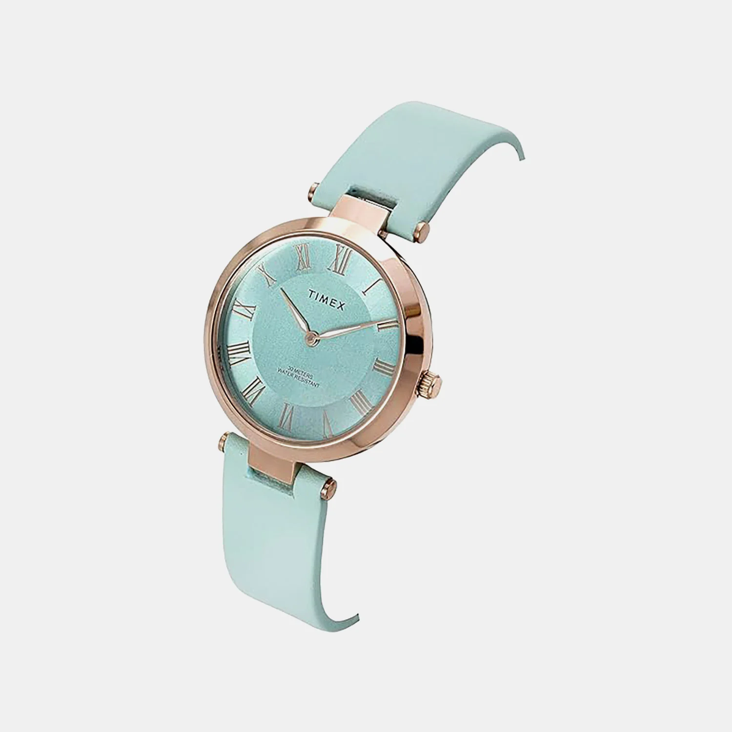Fashion Women Quartz Blue Dial Analog Leather Watch TWEL19210 - Image 2