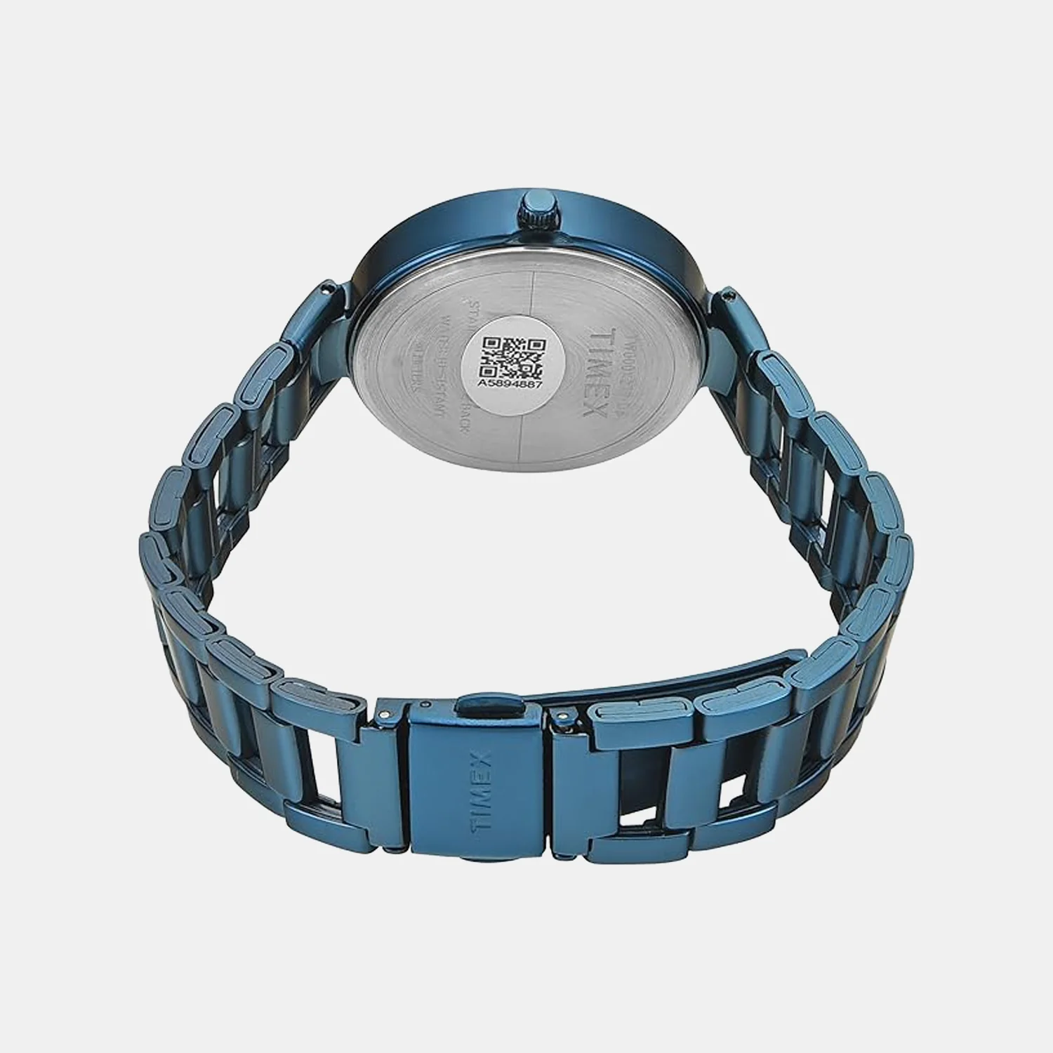 Fashion Women Quartz Blue Dial Analog Stainless Steel Watch TW000X277 - Image 4