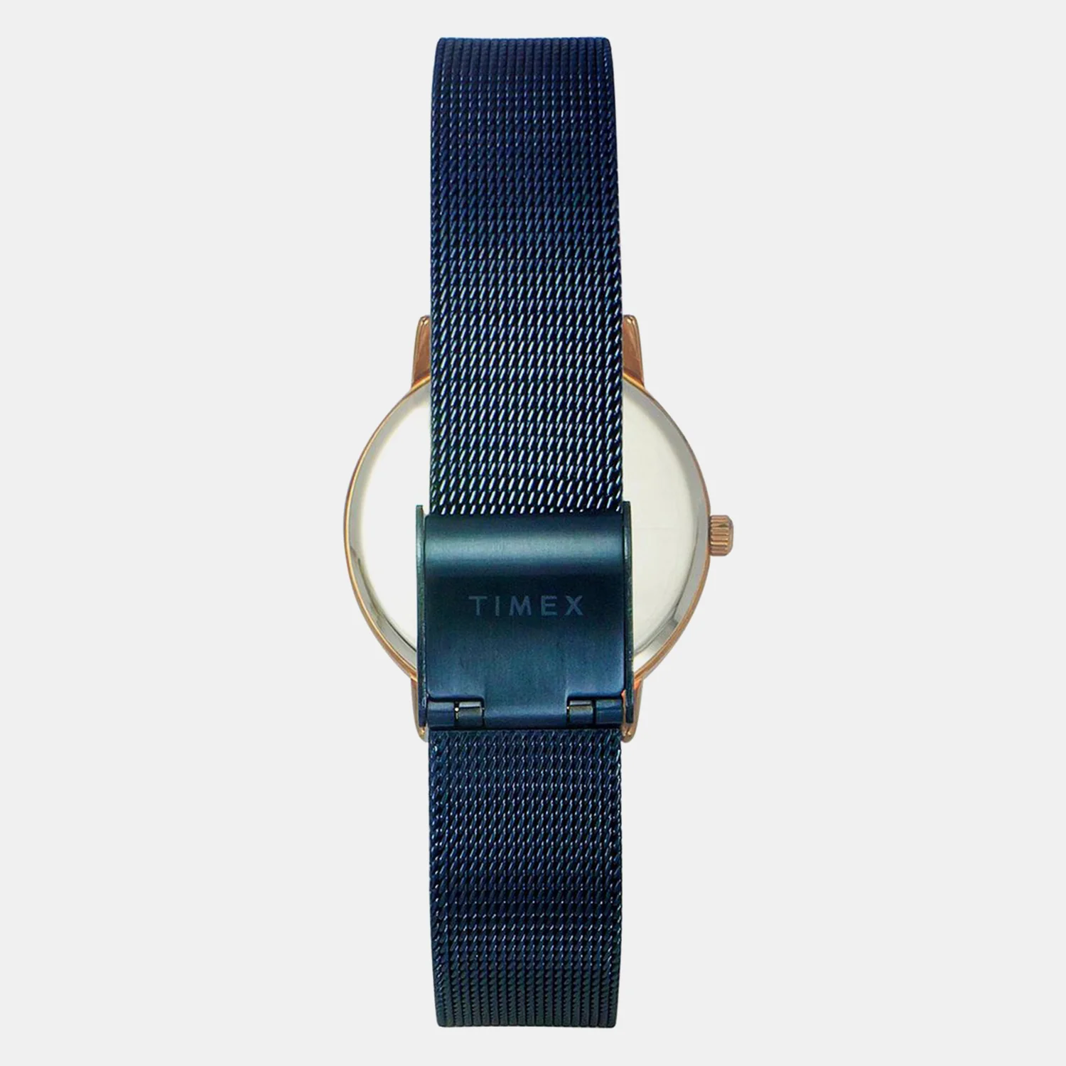 Fashion Women Quartz Blue Dial Analog Mesh Watch TWEL15604 - Image 5