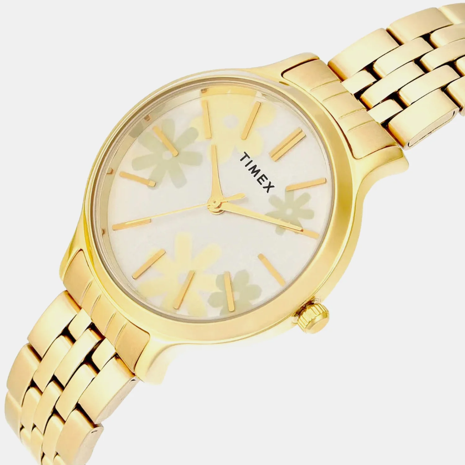 Fashion Women Quartz Champagne Dial Analog Stainless Steel Watch TWTL12313 - Image 2