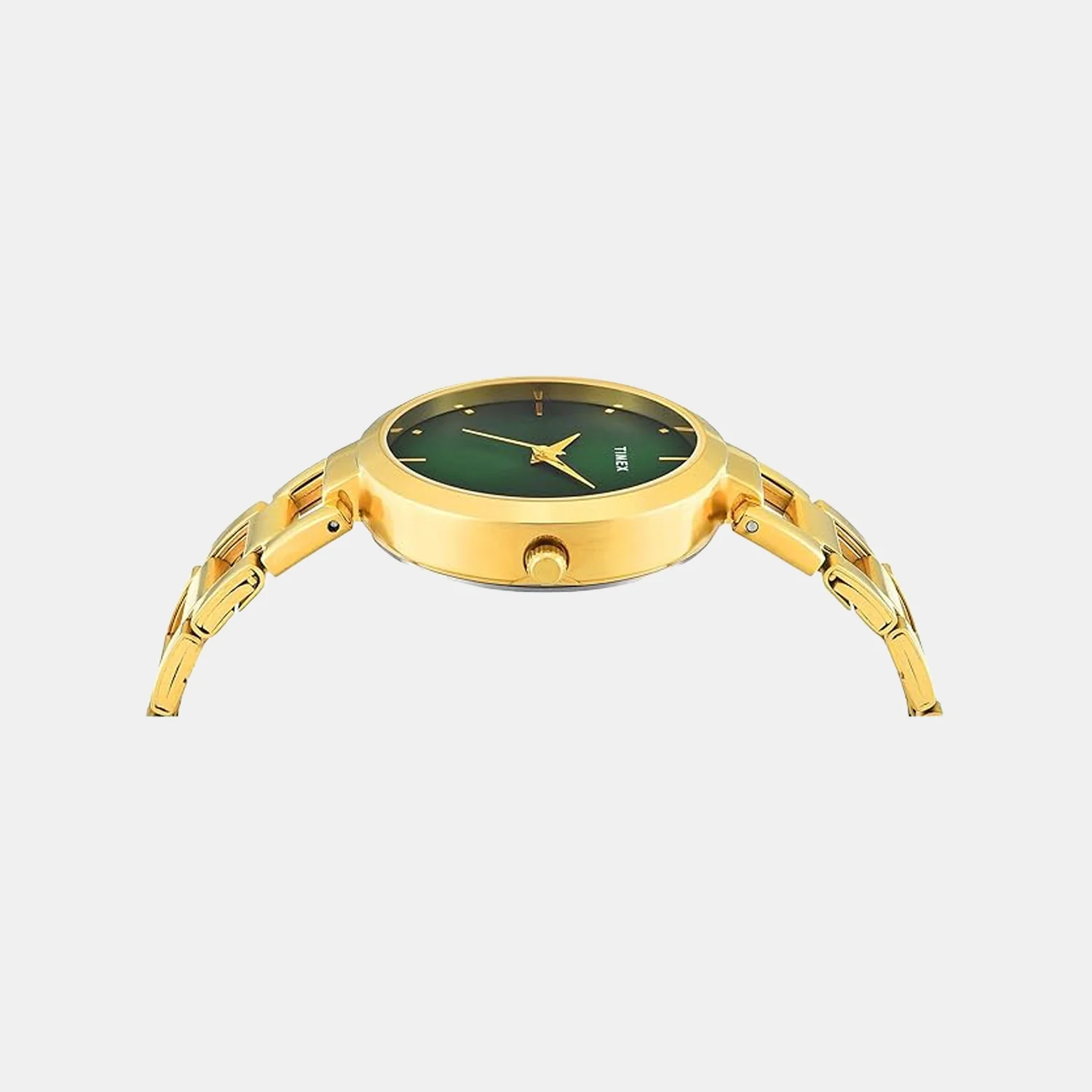 Fashion Women Quartz Green Dial Analog Stainless Steel Watch TW000X275 - Image 4