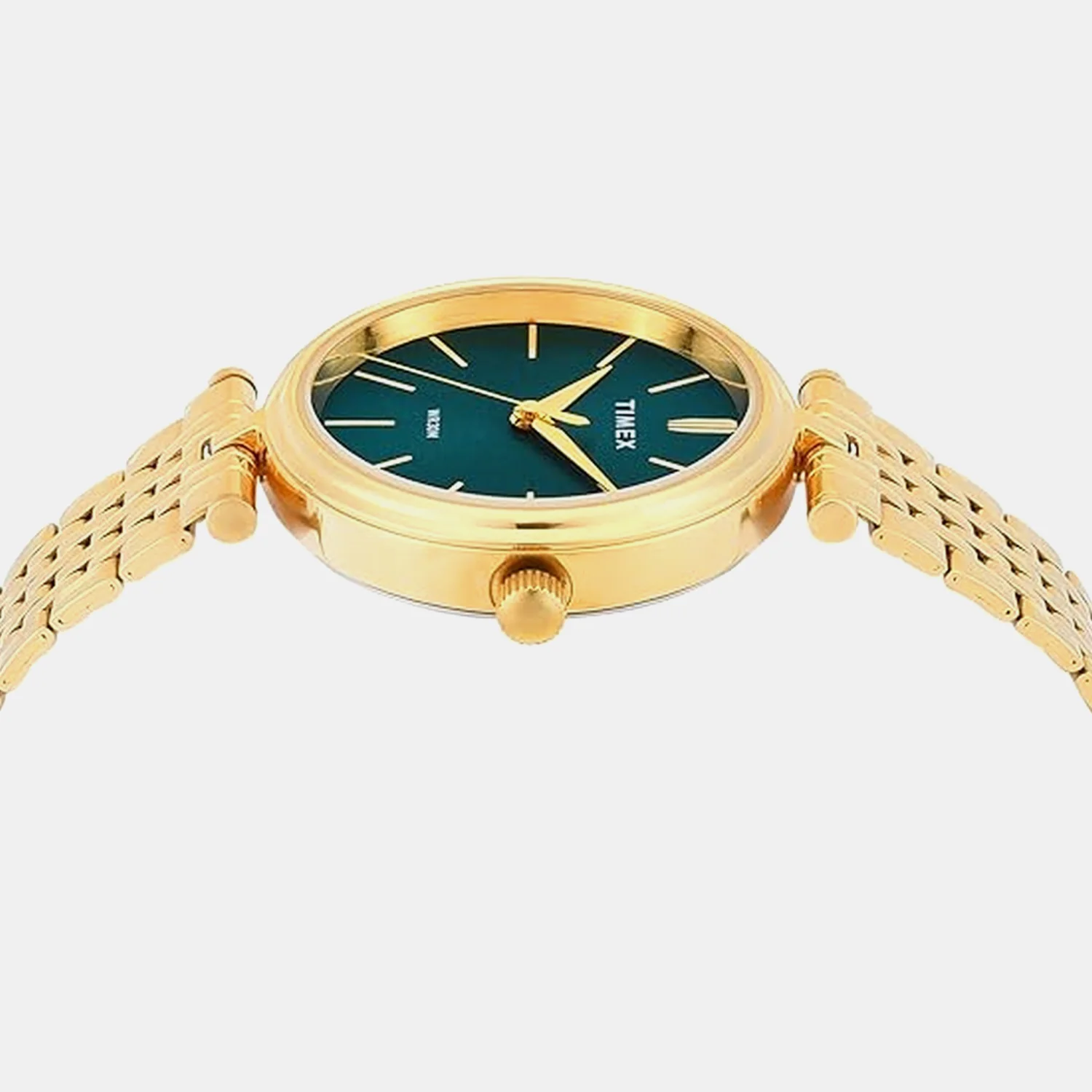 Fashion Women Quartz Green Dial Analog Stainless Steel Watch TWTL14002 - Image 3