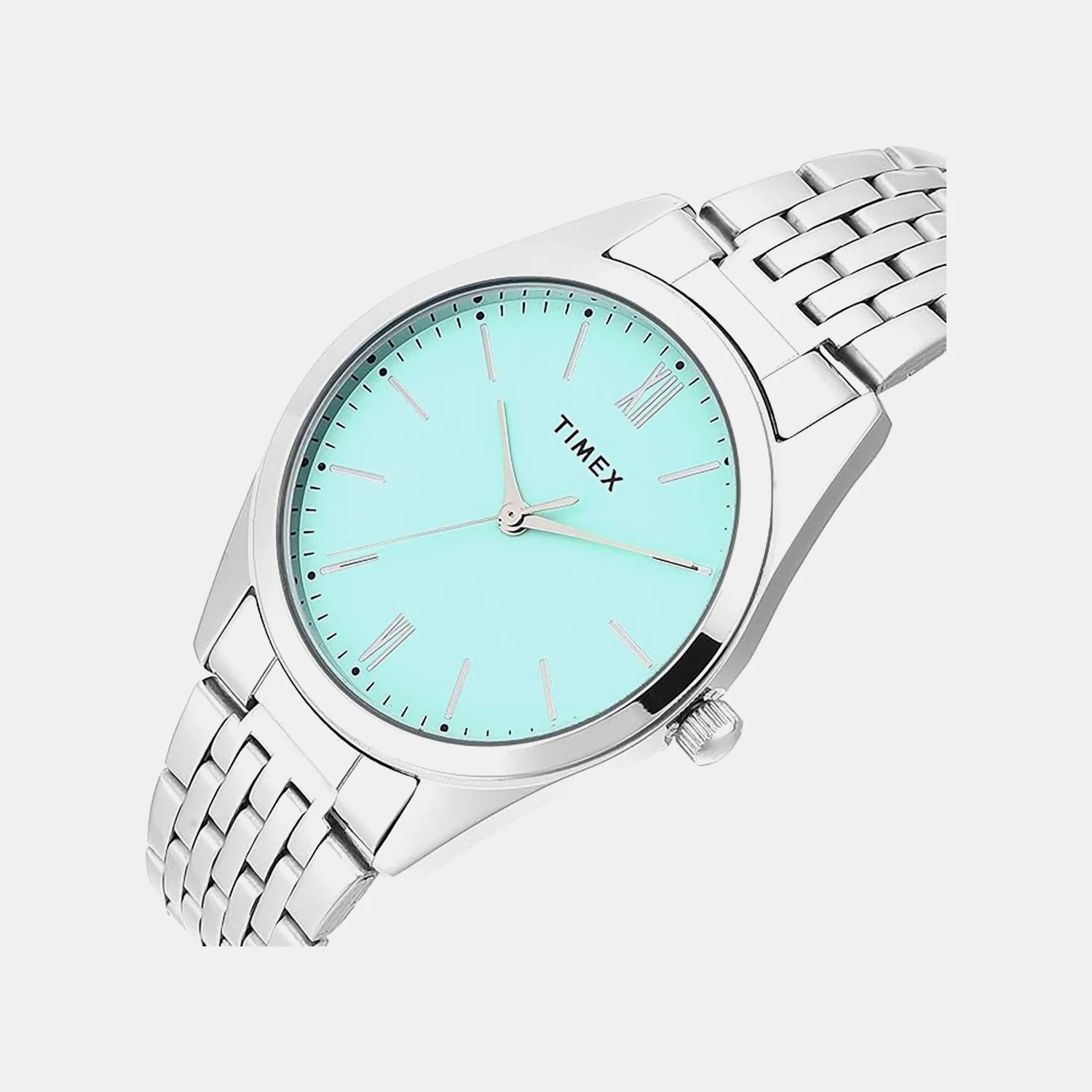 Fashion Women Quartz Green Dial Analog Stainless Steel Watch TWTL14100 - Image 2