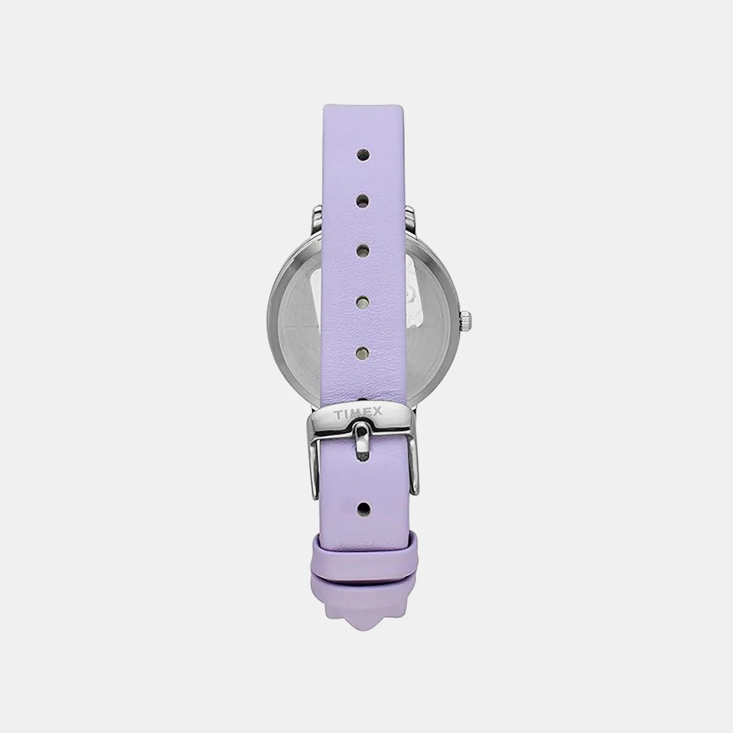 Fashion Women Quartz Lavender Dial Analog Leather Watch TWEL15820 - Image 4