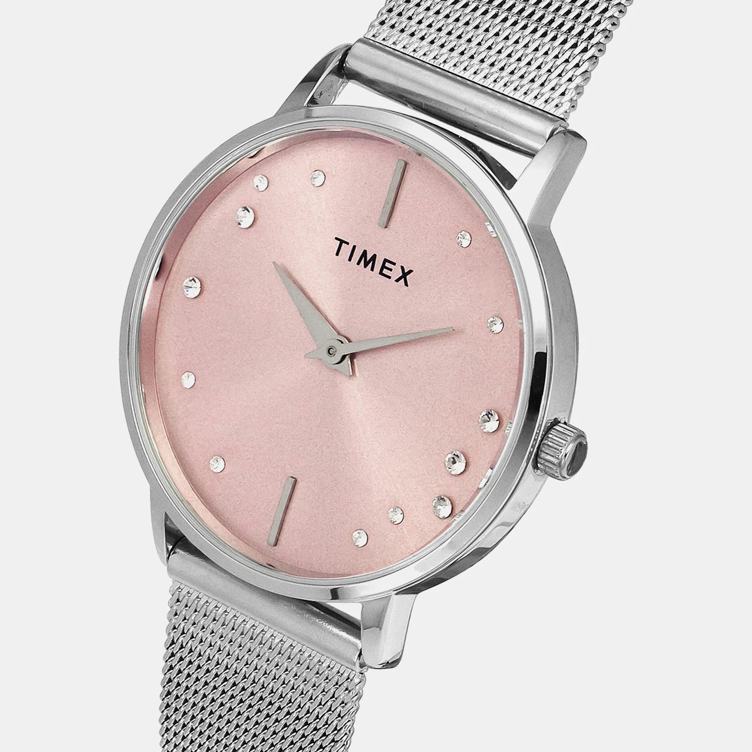 Fashion Women Quartz Pink Dial Analog Brass Watch TWEL15600 - Image 2