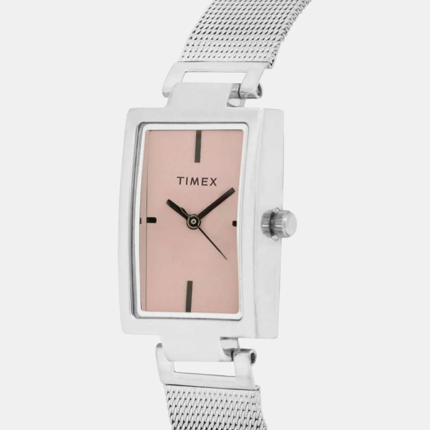 Fashion Women Quartz Pink Dial Analog Stainless Steel Watch TWEL11306 - Image 3