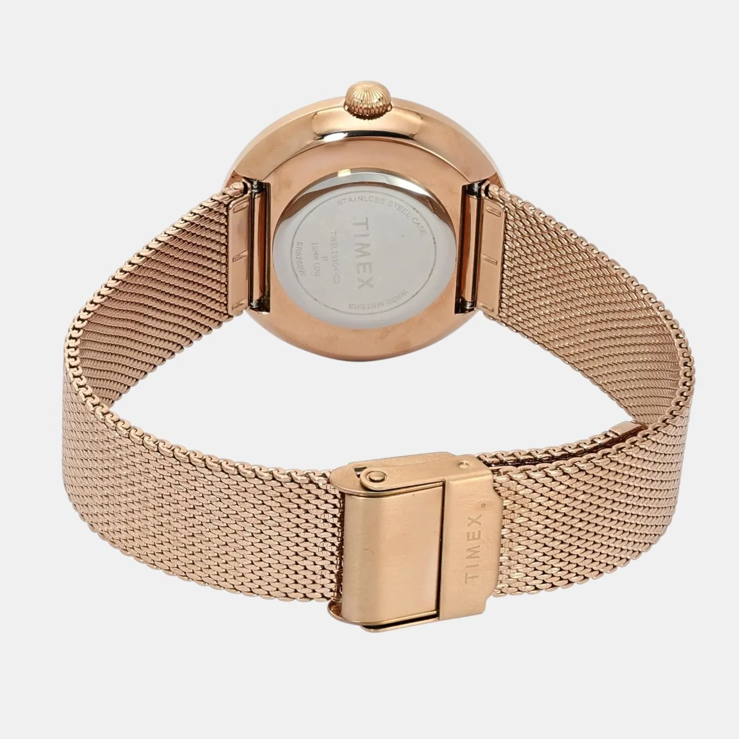 Fashion Women Quartz Pink Dial Analog Stainless Steel Watch TWEL19304 - Image 4