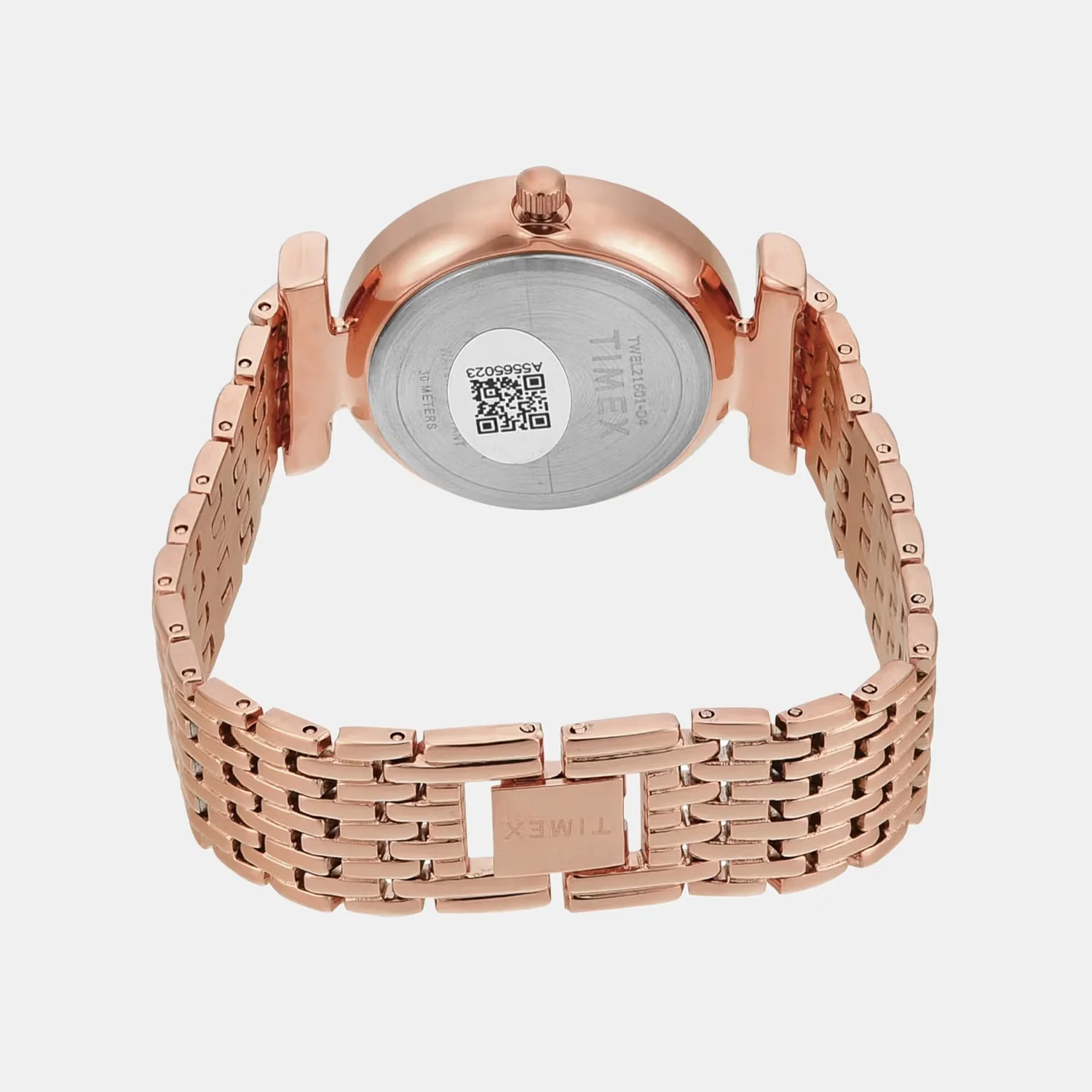 Fashion Women Quartz Pink Dial Analog Stainless Steel Watch TWEL21601 - Image 4