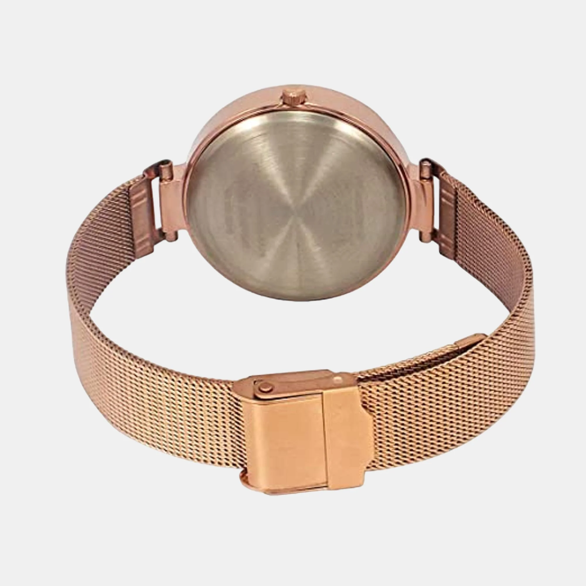 Fashion Women Quartz Pink Dial Chronograph Mesh Watch TW000X242 - Image 3