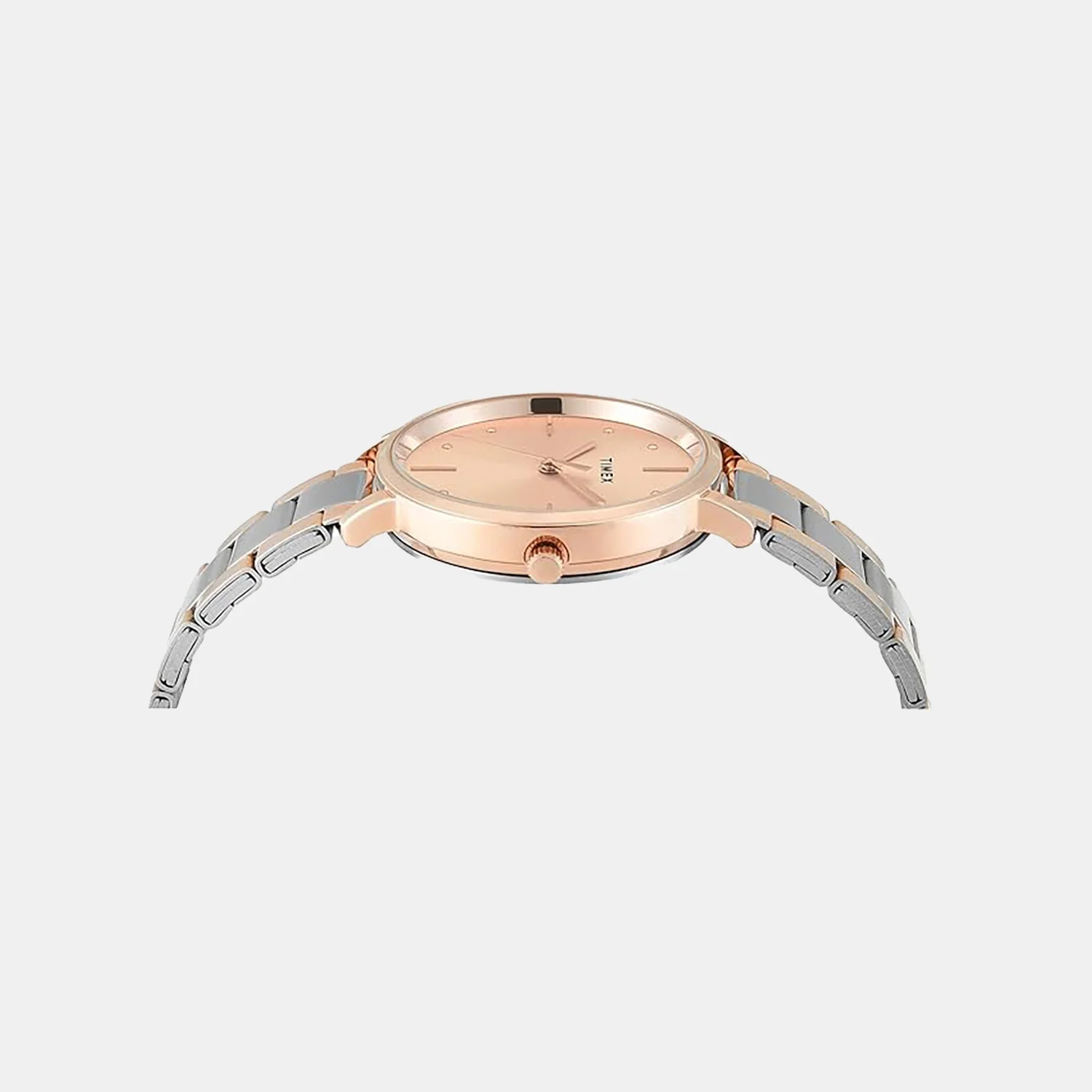 Fashion Women Quartz Rose Gold Dial Analog Stainless Steel Watch TWEL15826 - Image 3
