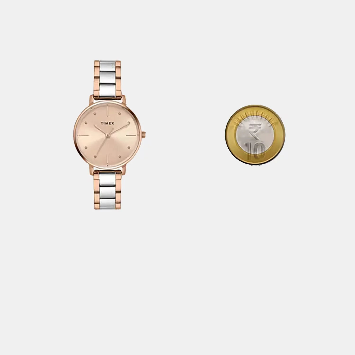 Fashion Women Quartz Rose Gold Dial Analog Stainless Steel Watch TWEL15826 - Image 4