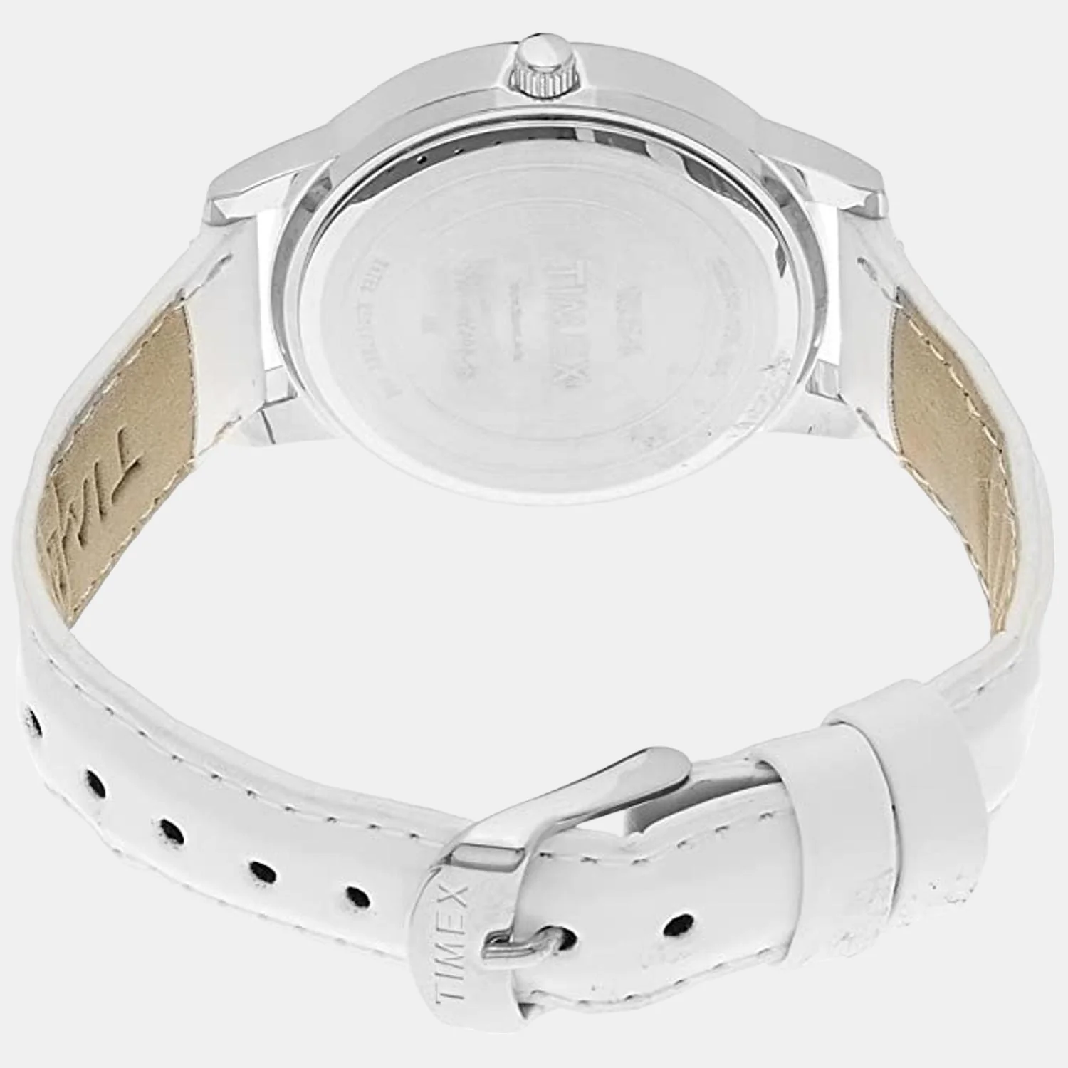 Fashion Women Quartz Silver Dial Analog Leather Watch TW000Y803 - Image 2