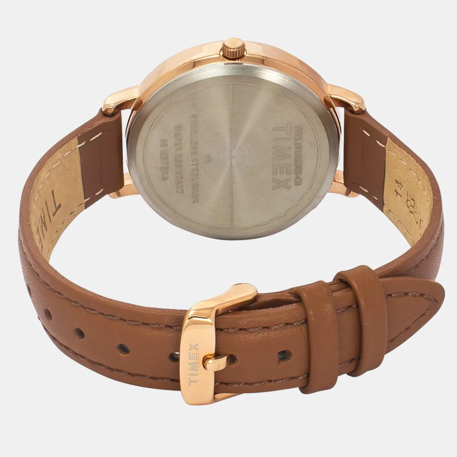 Fashion Women Quartz Silver Dial Analog Leather Watch TWEL19105 - Image 4