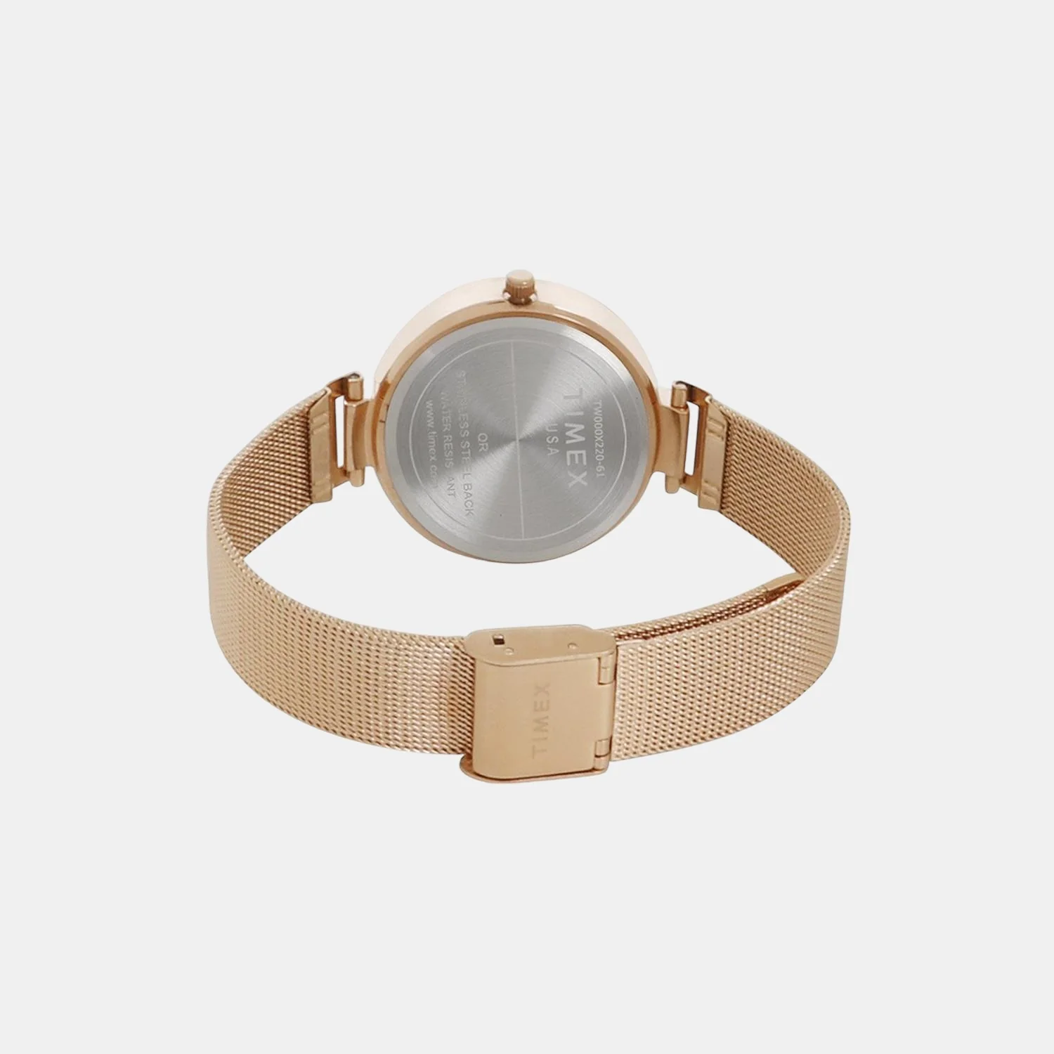 Fashion Women Quartz Silver Dial Analog Mesh Watch TW000X220 - Image 2