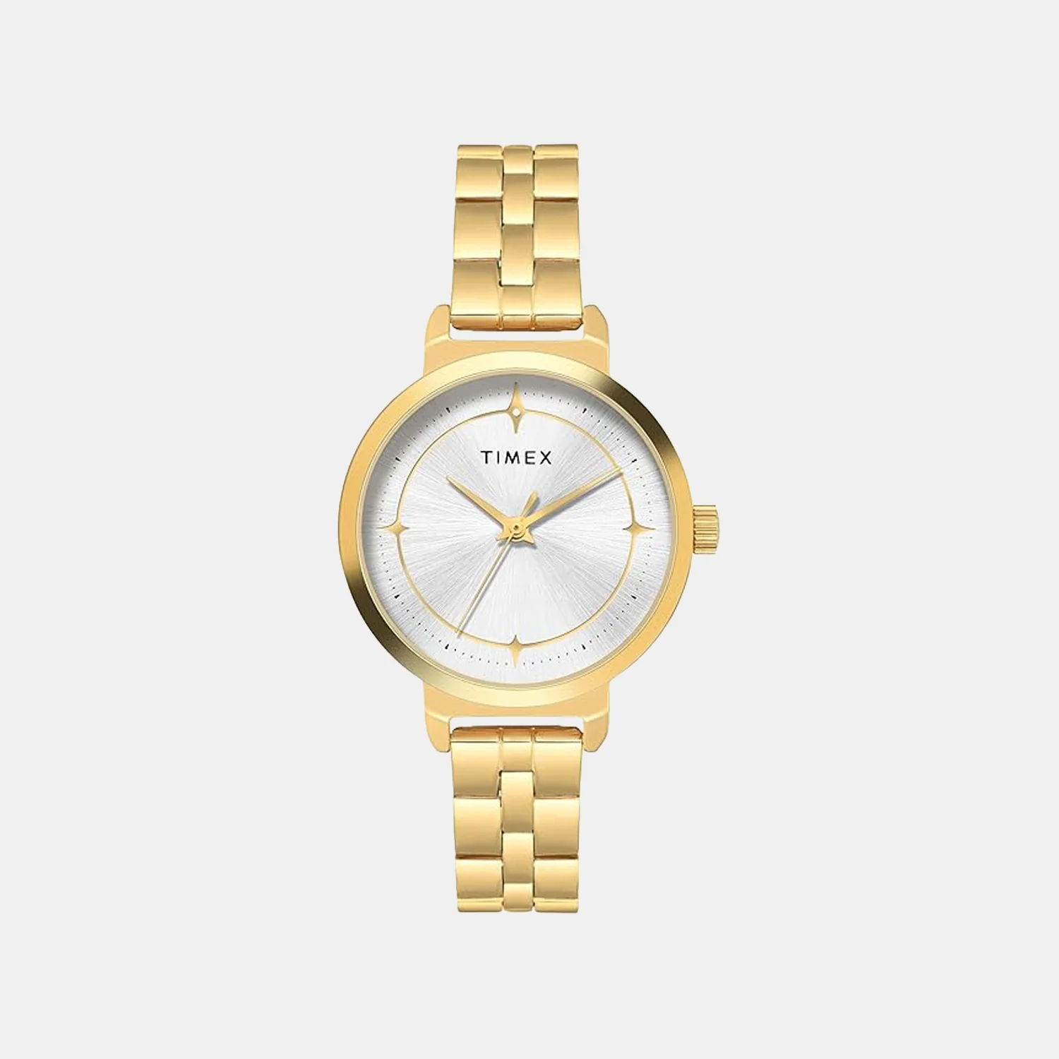 Fashion Women Quartz Silver Dial Analog Stainless Steel Watch TWTL14202