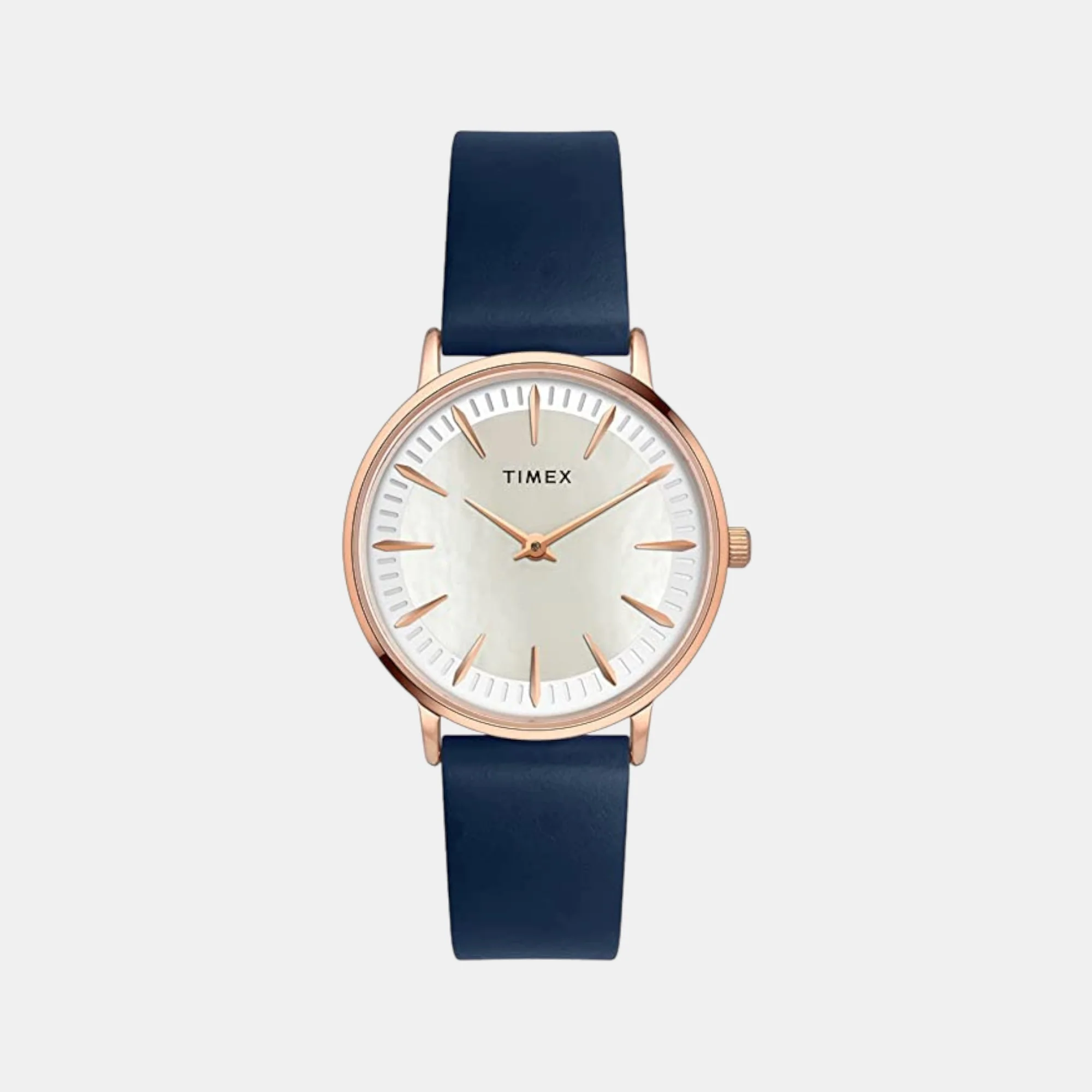 Fashion Women Quartz White Dial Analog Leather Watch TWEL15605