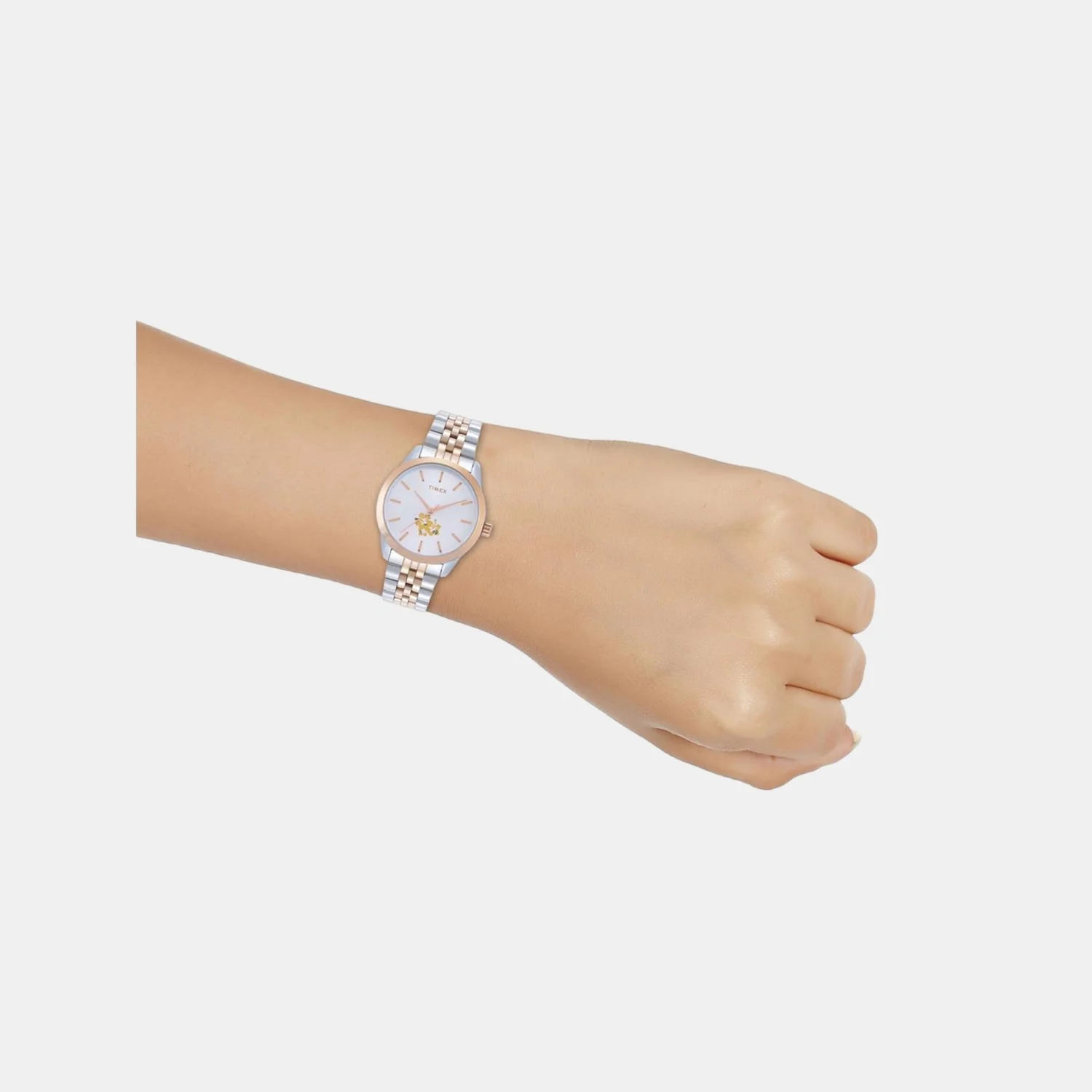 Fashion Women Quartz White Dial Analog Stainless Steel Watch TWEL13110 - Image 6