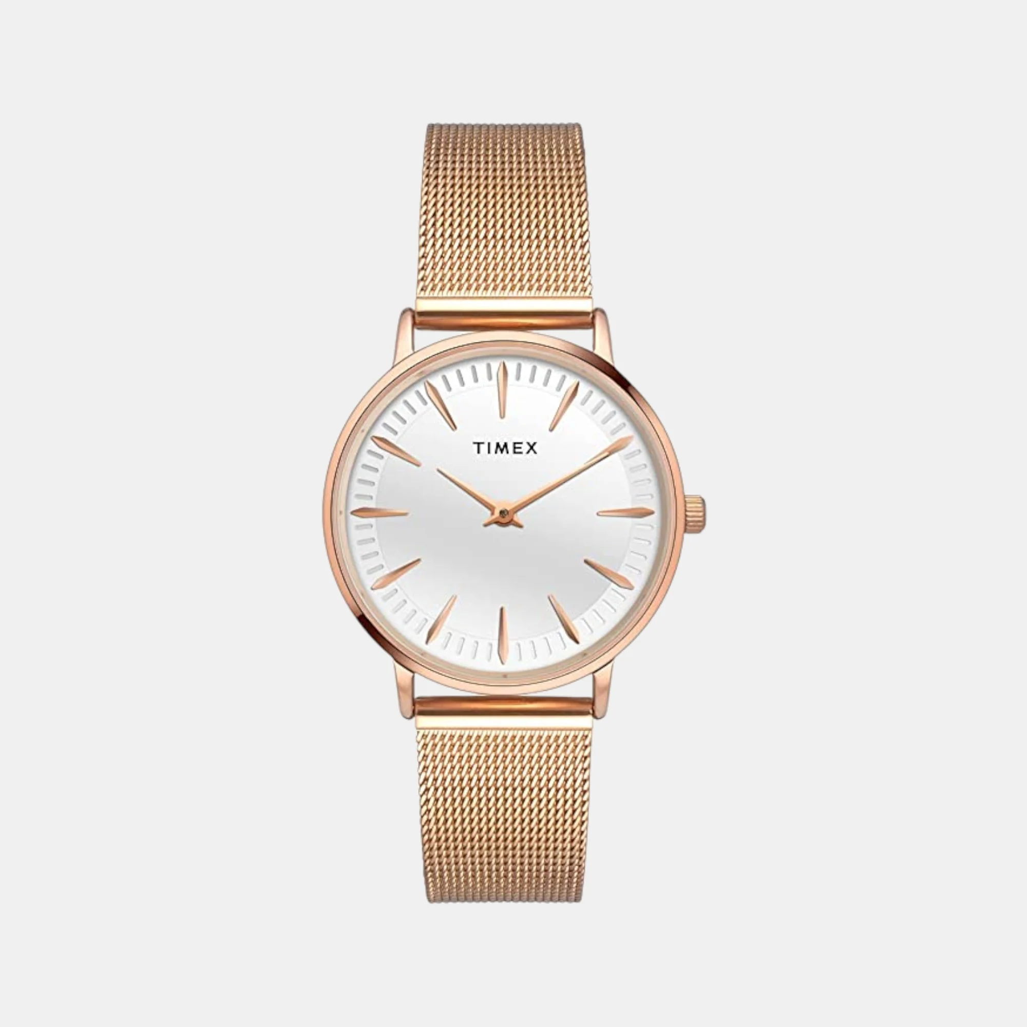 Fashion Women Quartz White Dial Analog Mesh Watch TWEL15606 - Image 2