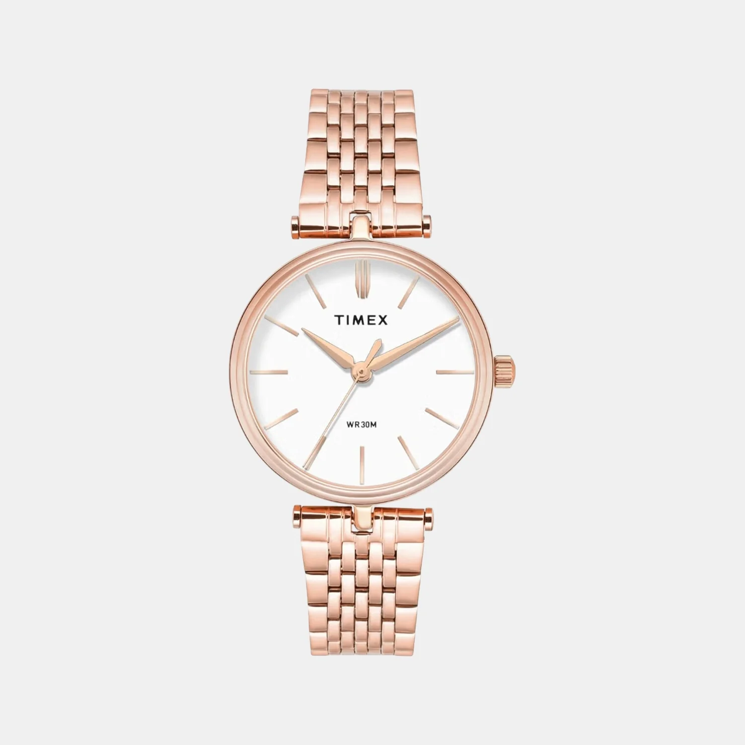 Fashion Women Quartz White Dial Analog Stainless Steel Watch TWTL14001