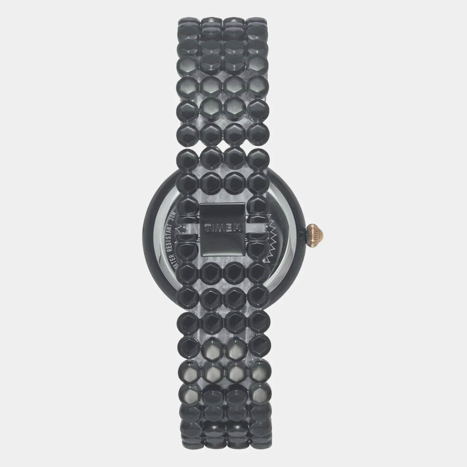 Fria Women Quartz Black Dial Analog Stainless Steel Watch TWEL13909 - Image 3