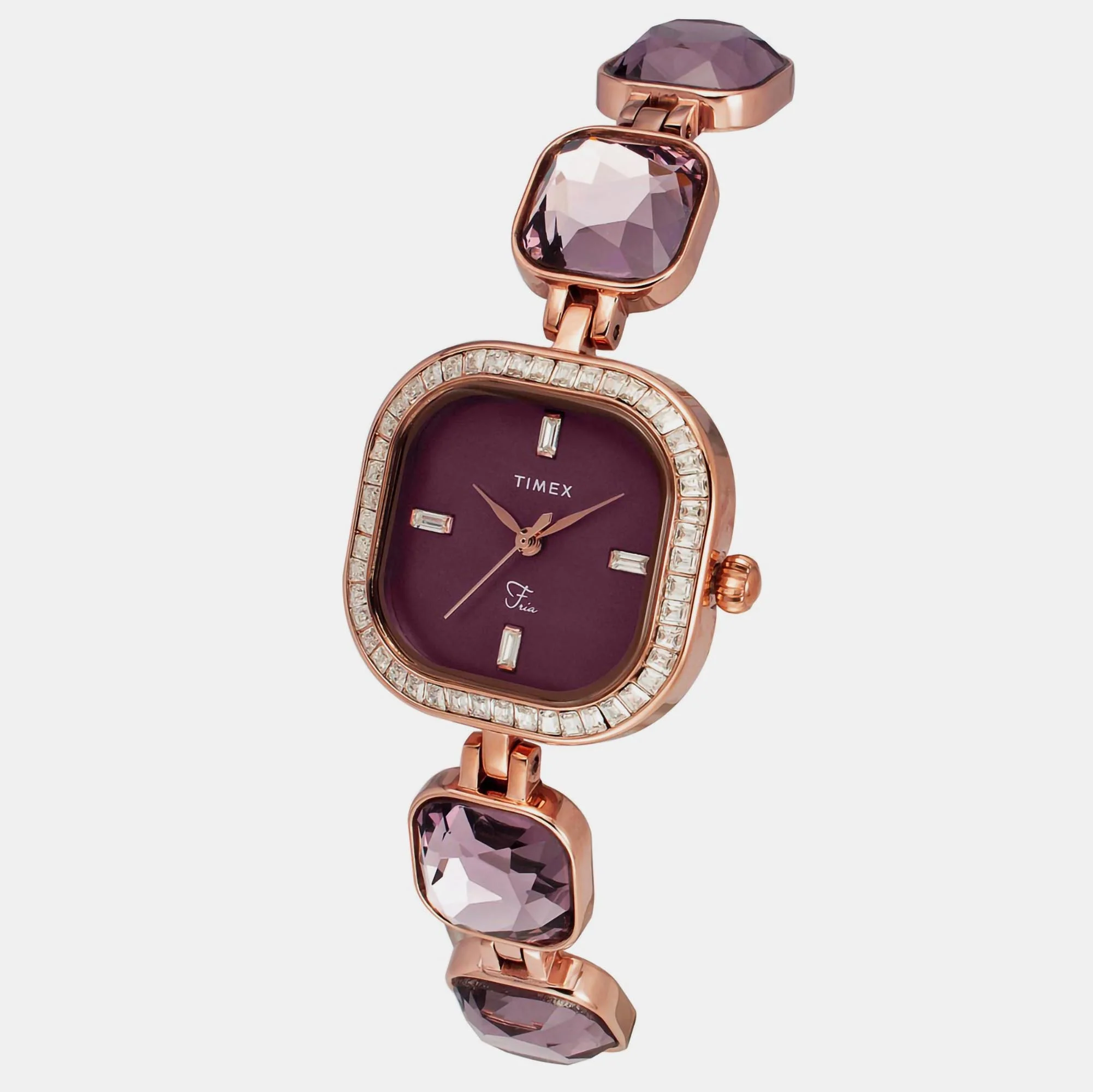 Fria Women Quartz Mother Of Pearl Dial Analog Brass Watch TWEL17102 - Image 2