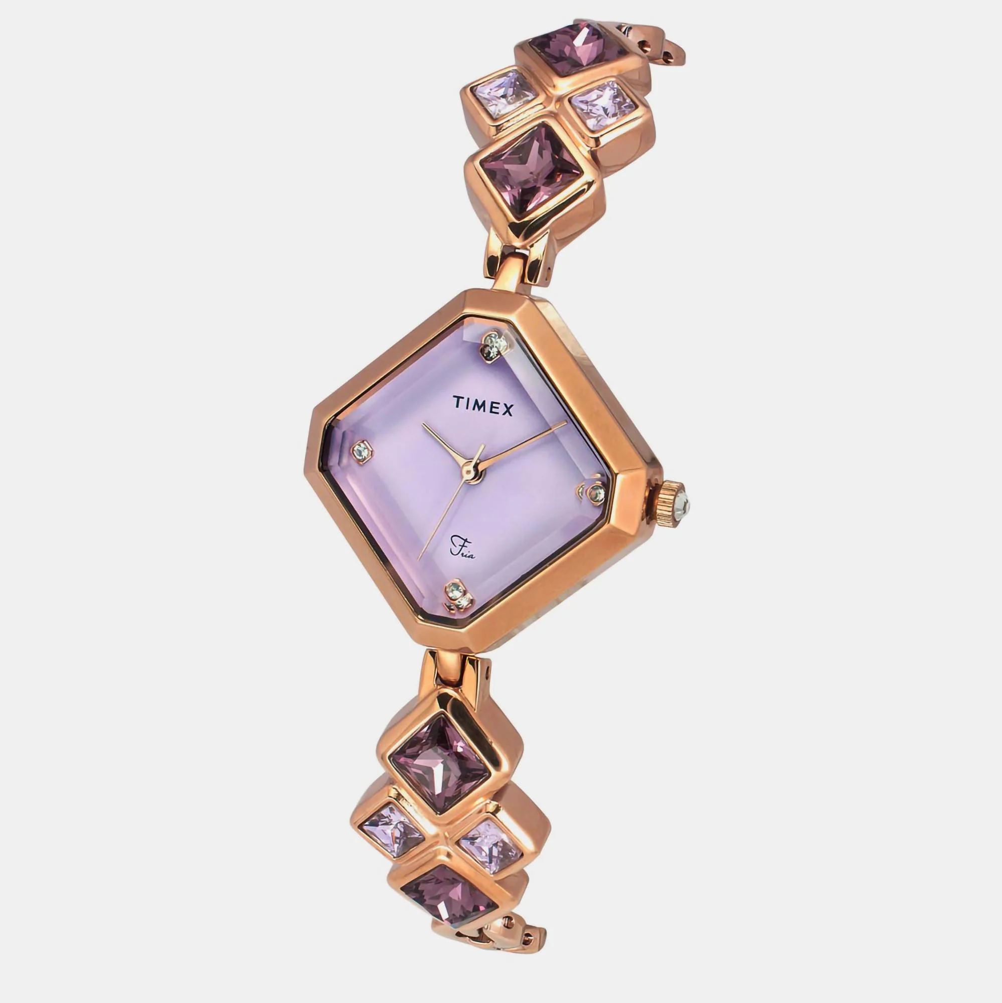 Fria Women Quartz Mother Of Pearl Dial Analog Brass Watch TWEL17201 - Image 2