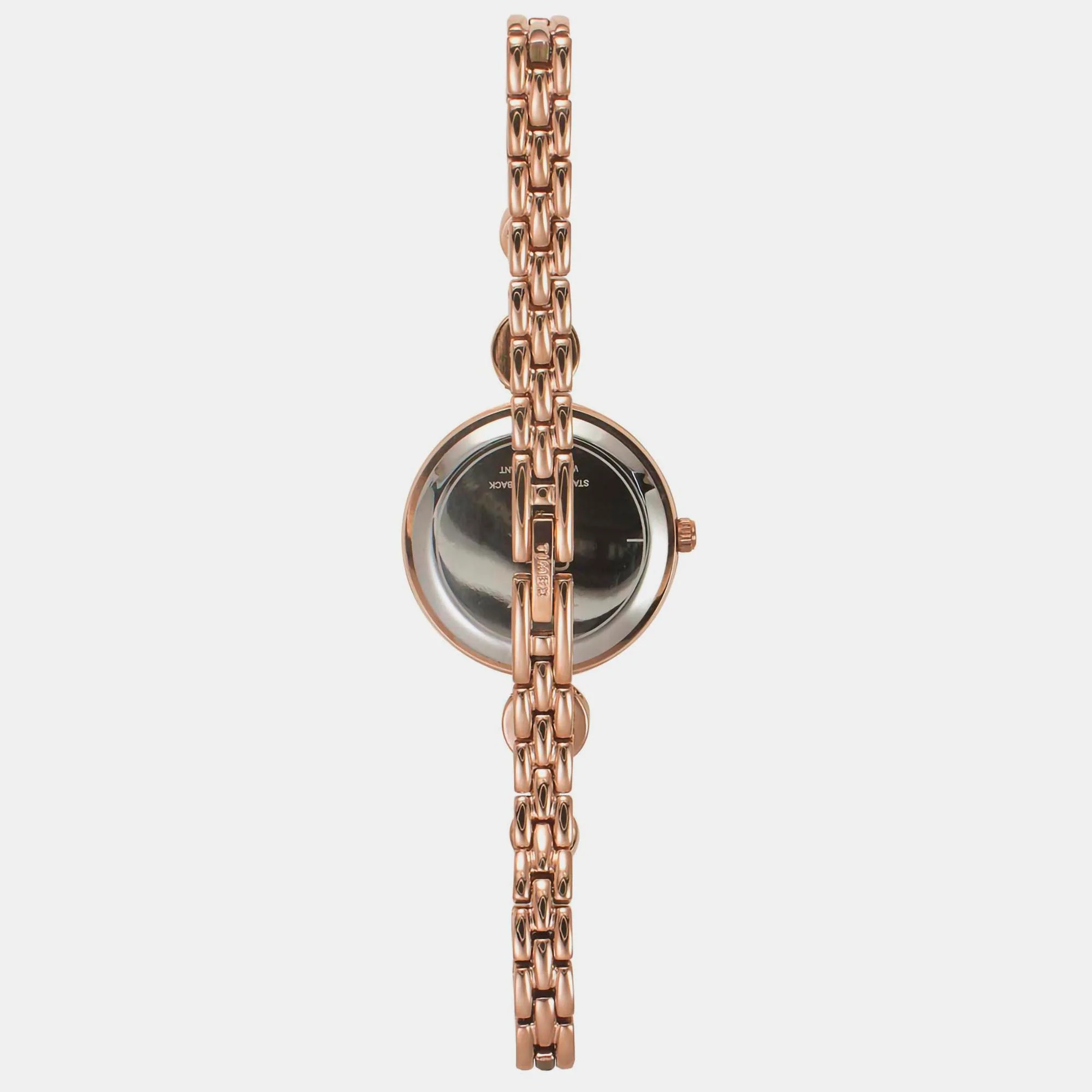 Fria Women Quartz Mother Of Pearl Dial Analog Brass Watch TWEL18201 - Image 4