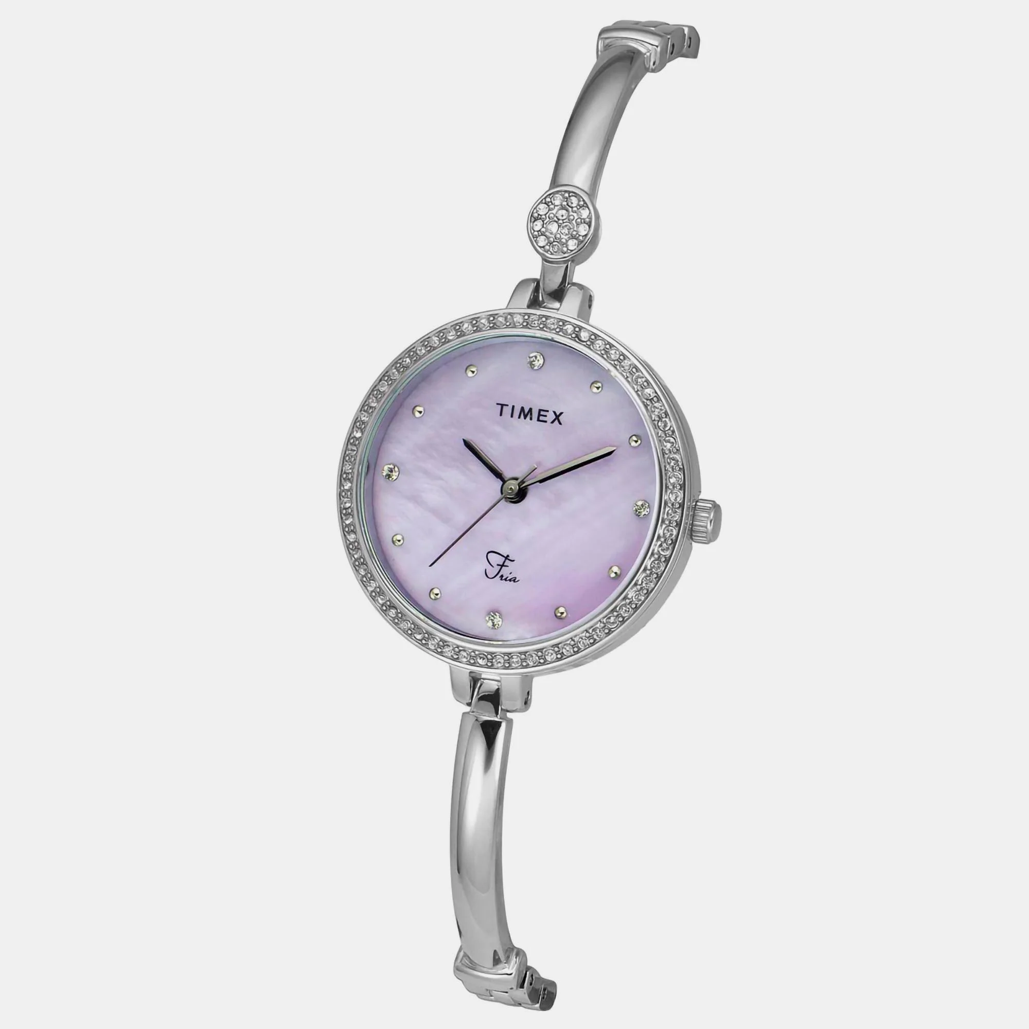 Fria Women Quartz Mother Of Pearl Dial Analog Brass Watch TWEL18400 - Image 5