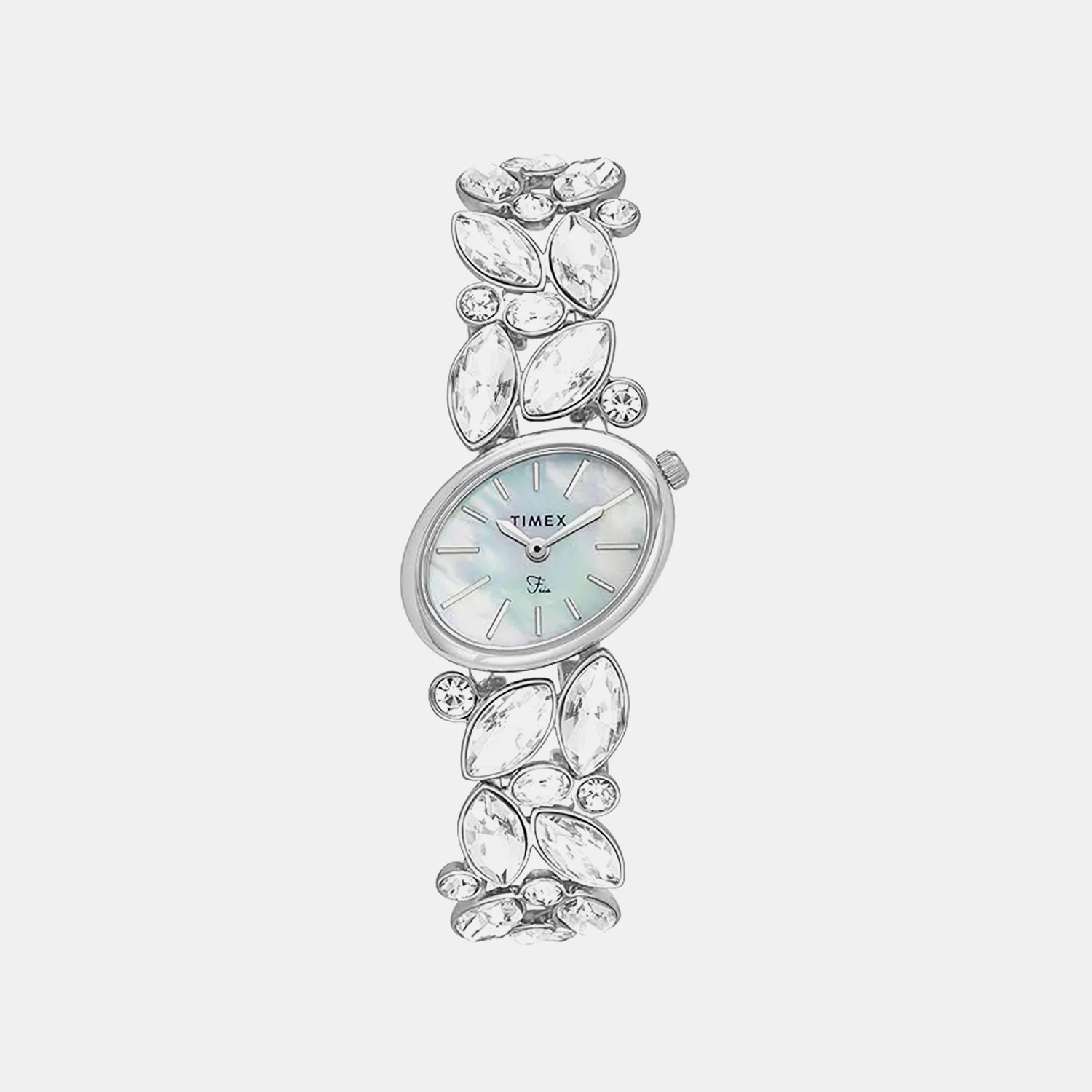 Fria Women Quartz Mother Of Pearl Dial Analog Brass Watch TWEL20900