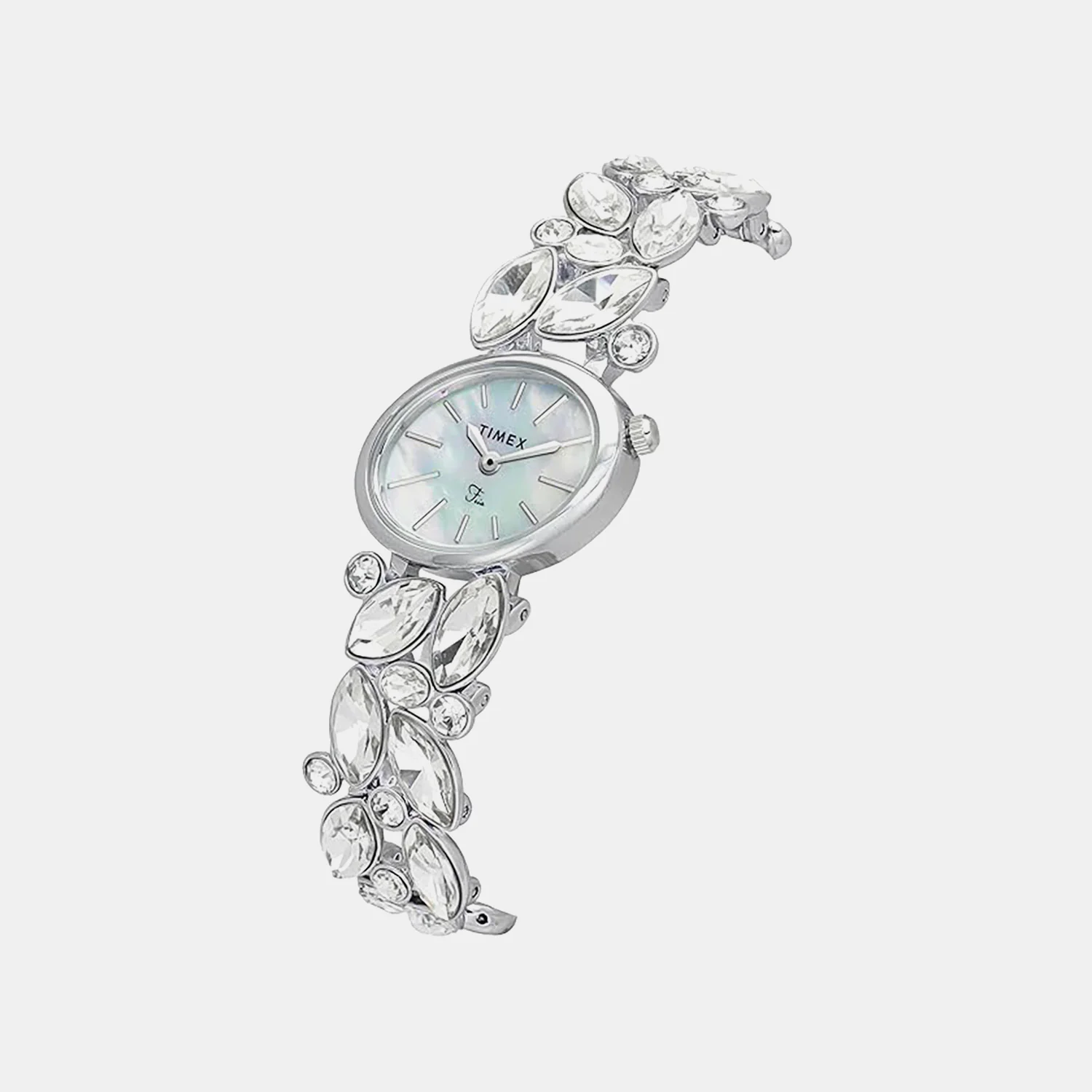 Fria Women Quartz Mother Of Pearl Dial Analog Brass Watch TWEL20900 - Image 3