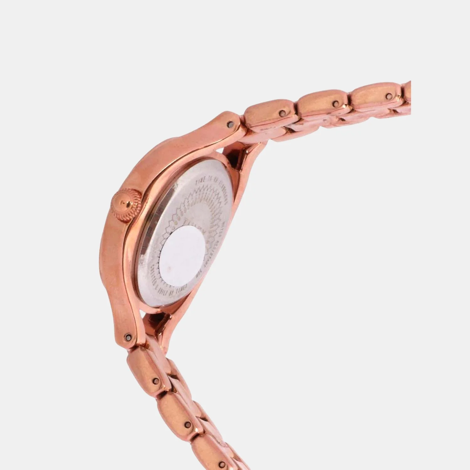 Fria Women Quartz Rose Gold Dial Analog Brass Watch TWEL14006 - Image 3